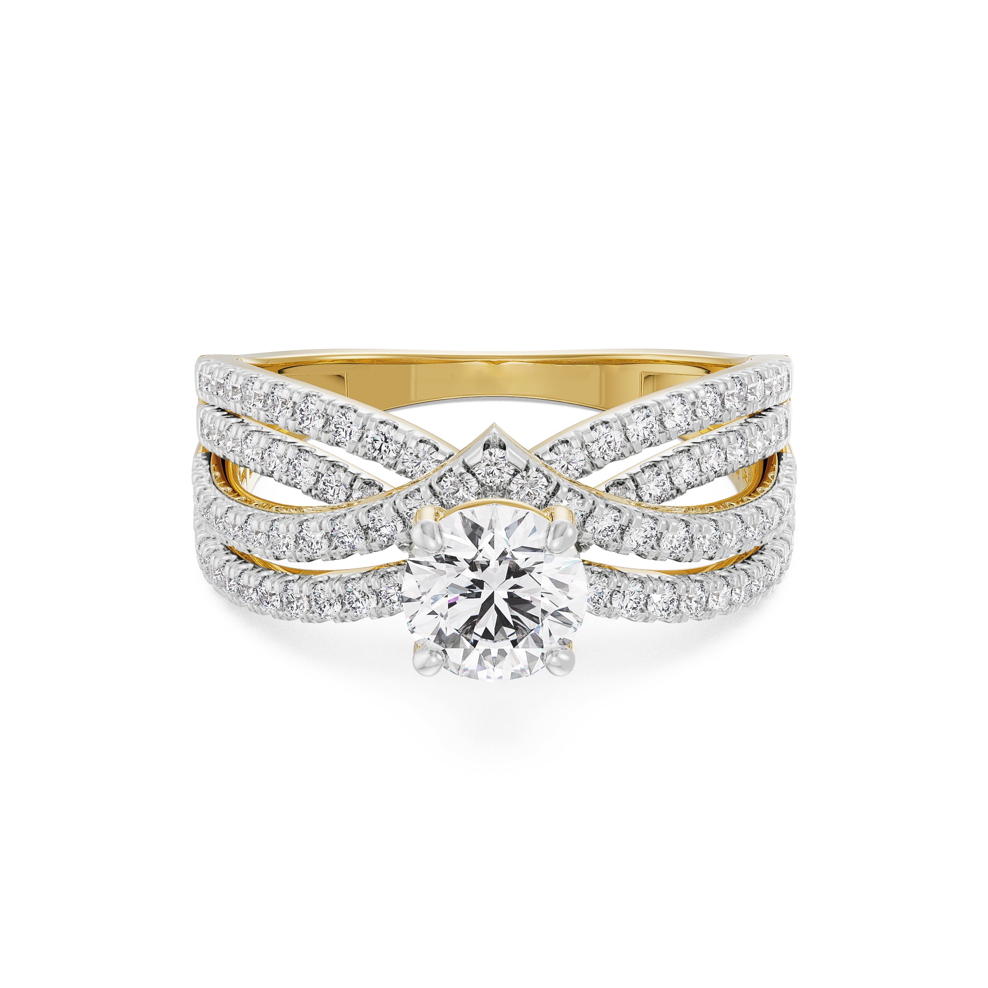 Regal Splendor Diamond Ring Front View