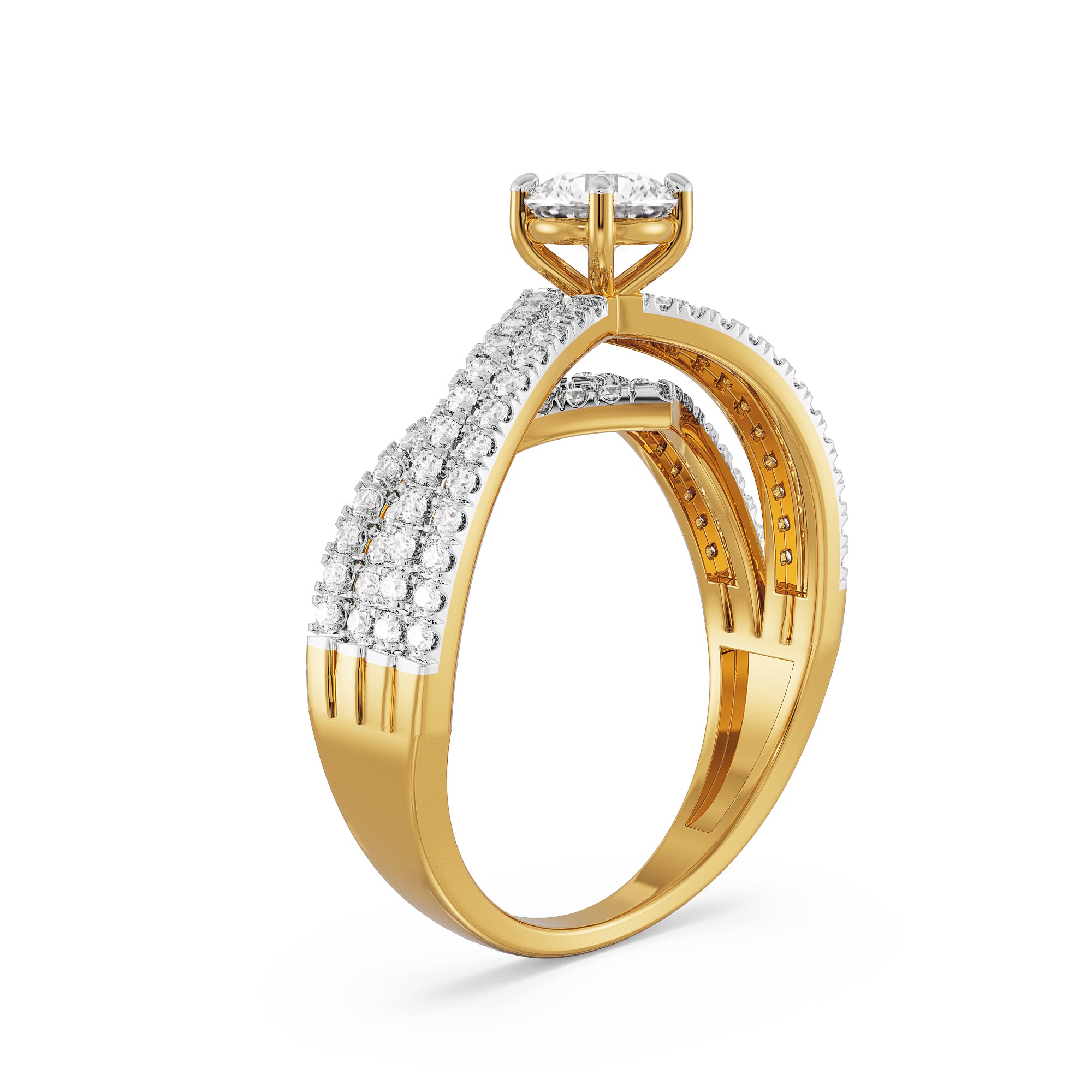 Regal Splendor Diamond Ring Back View