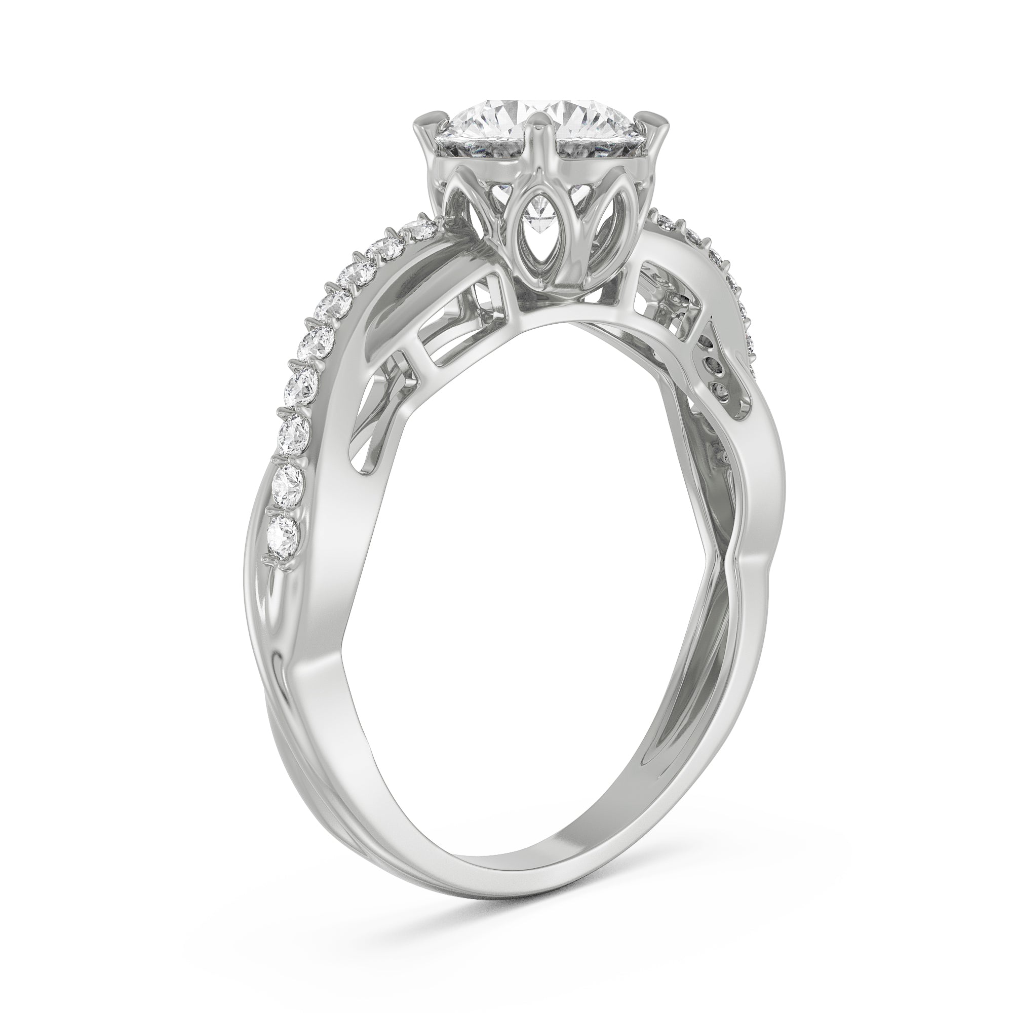 Brilliance Infinity Diamond Ring back View