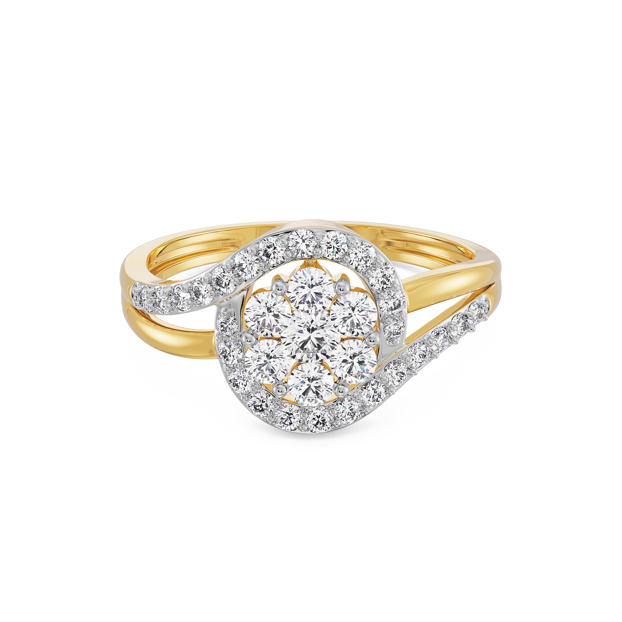Timeless Glamour Diamond Ring Front View
