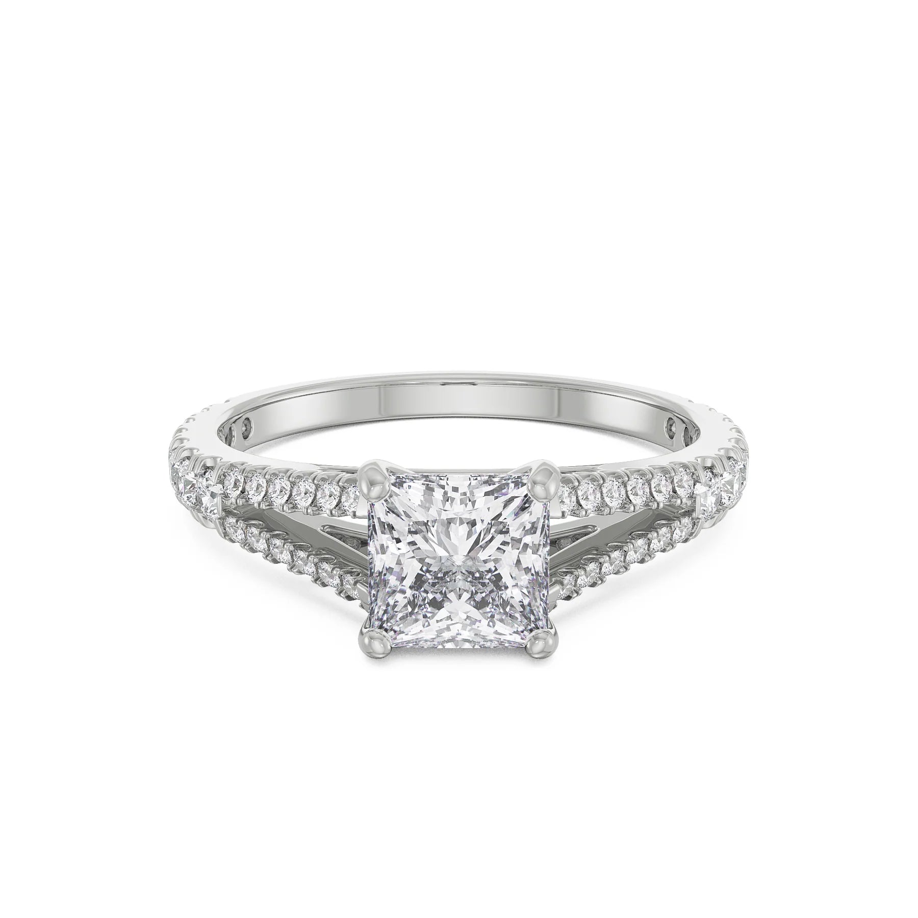 Princess Cut Splendor Ring_in_stock