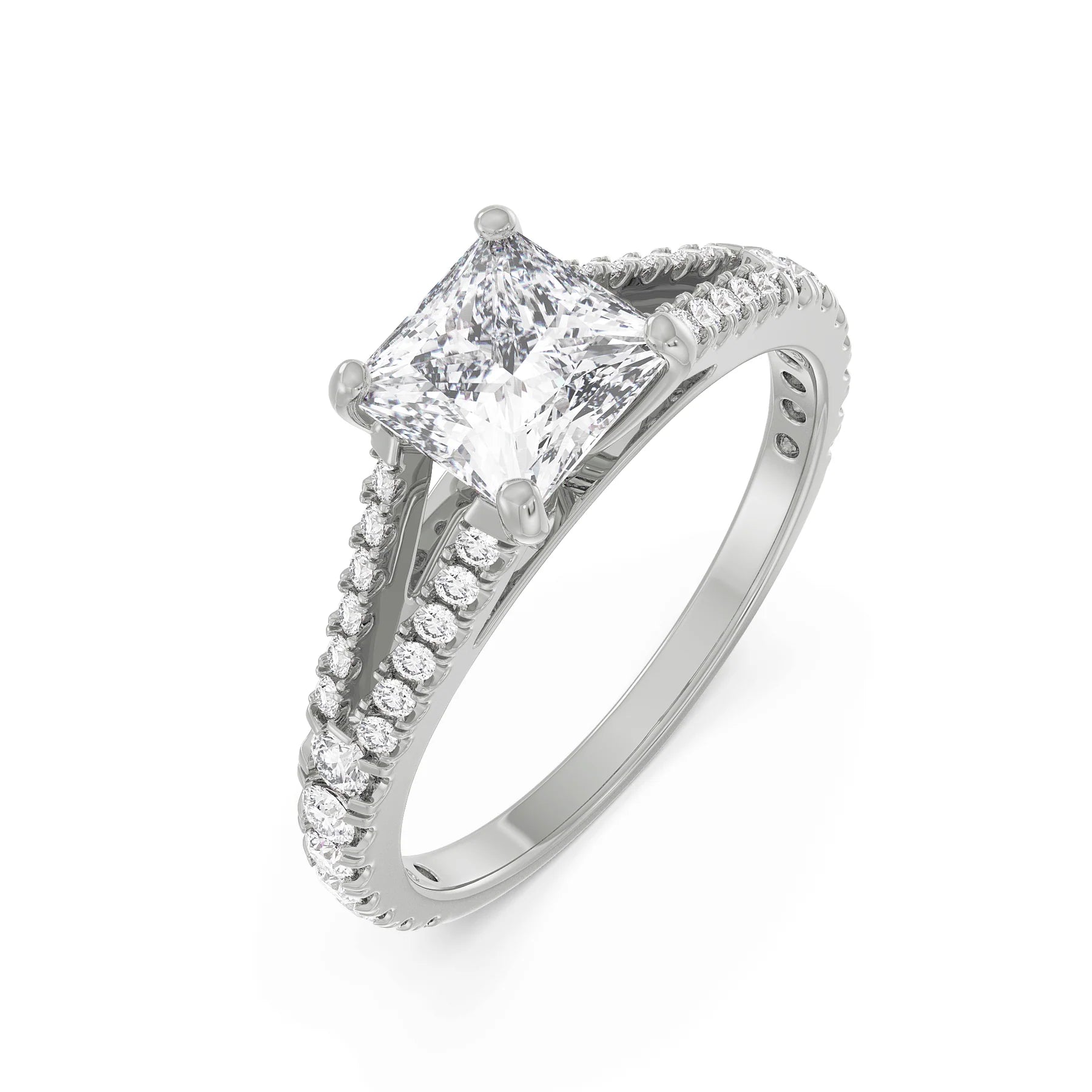 Princess Cut Splendor Ring_in_stock