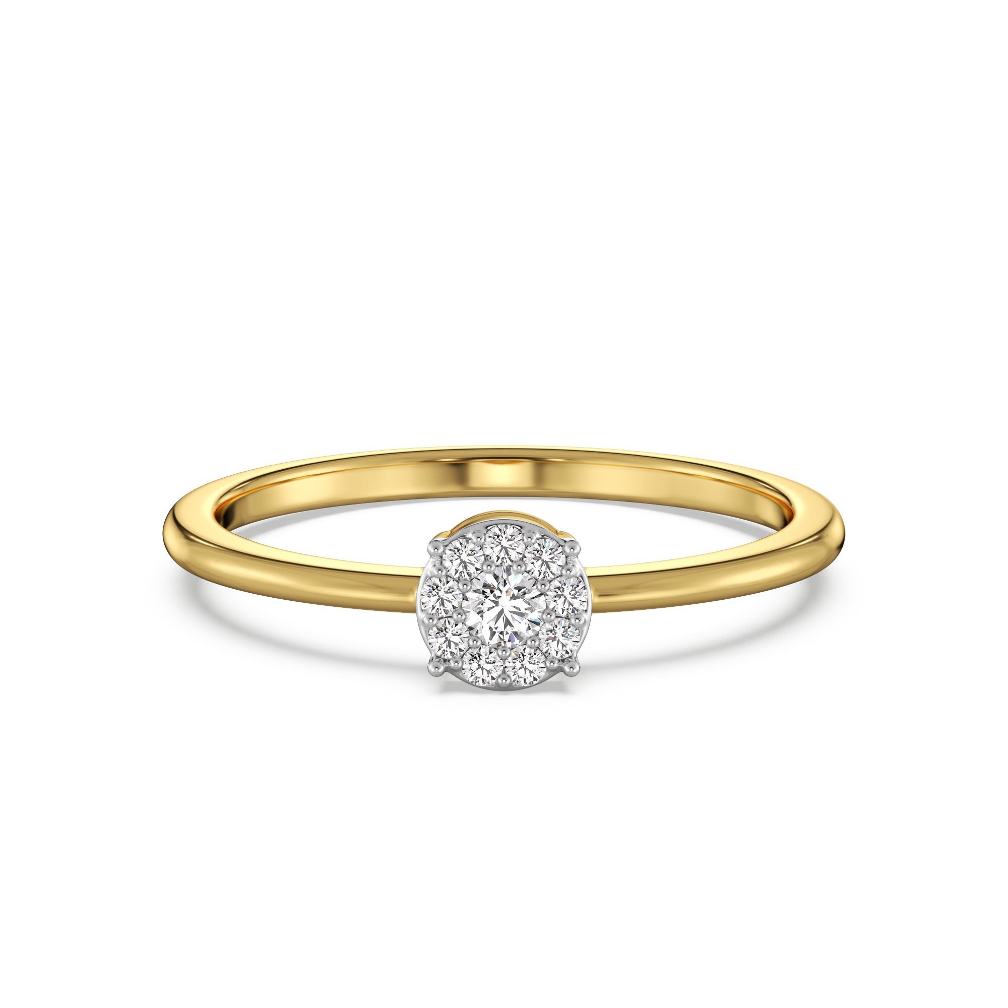 Brilliant Fusion Diamond Ring Front View