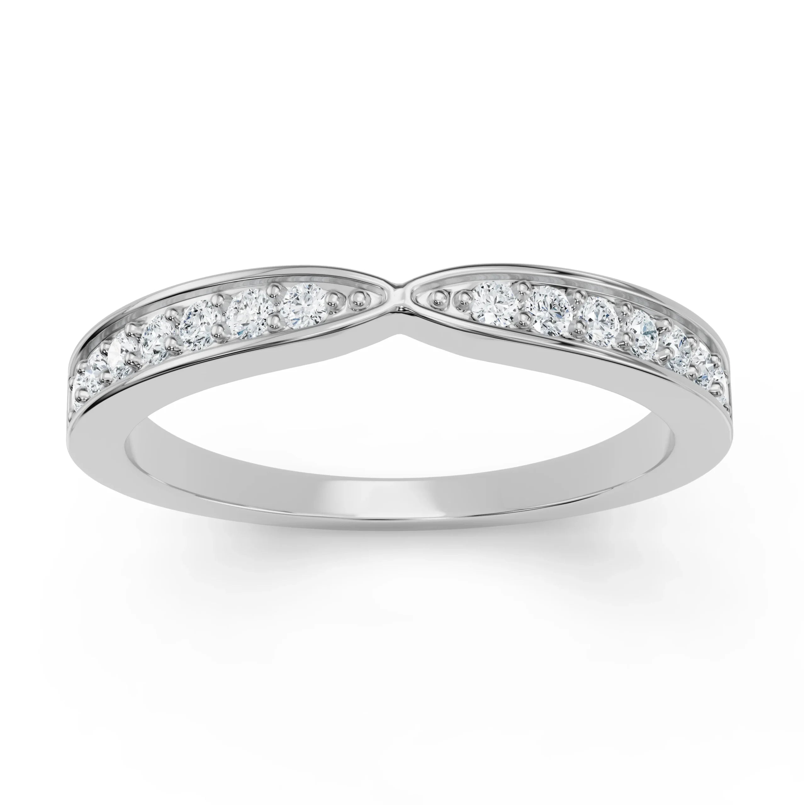 Tapered Diamond Band Prospective View