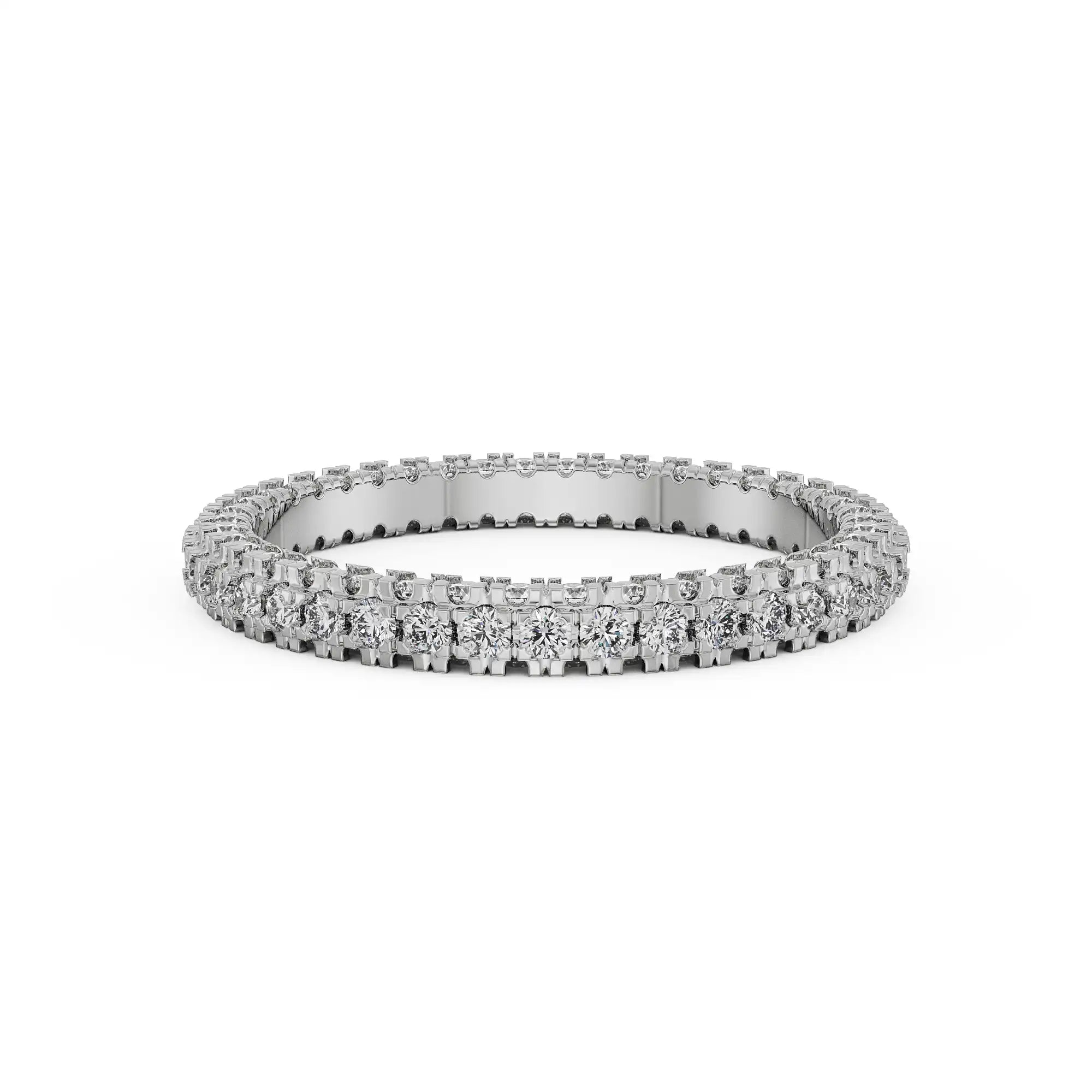 Diamond Wedding Band Front view