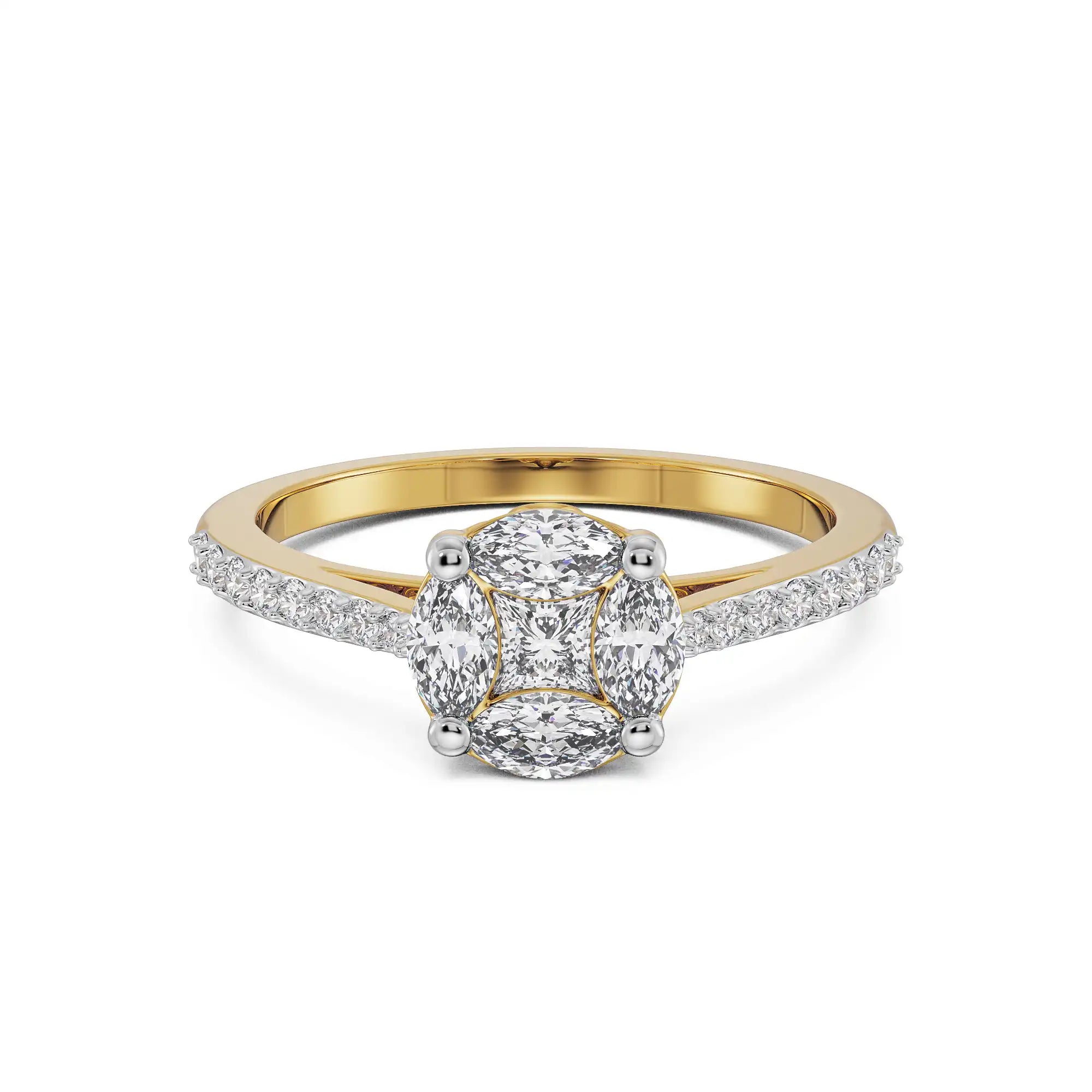Regal Diamond Fusion Ring Front View