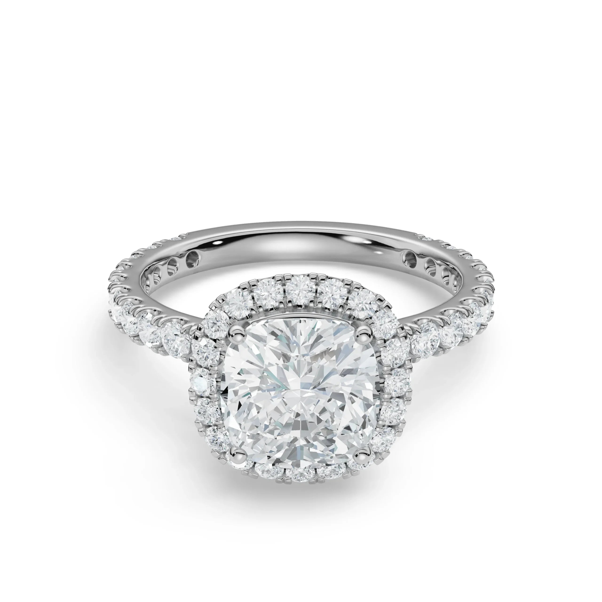 Shop Timeless Cushion Square Lab Diamond Engagement Ring by Emori