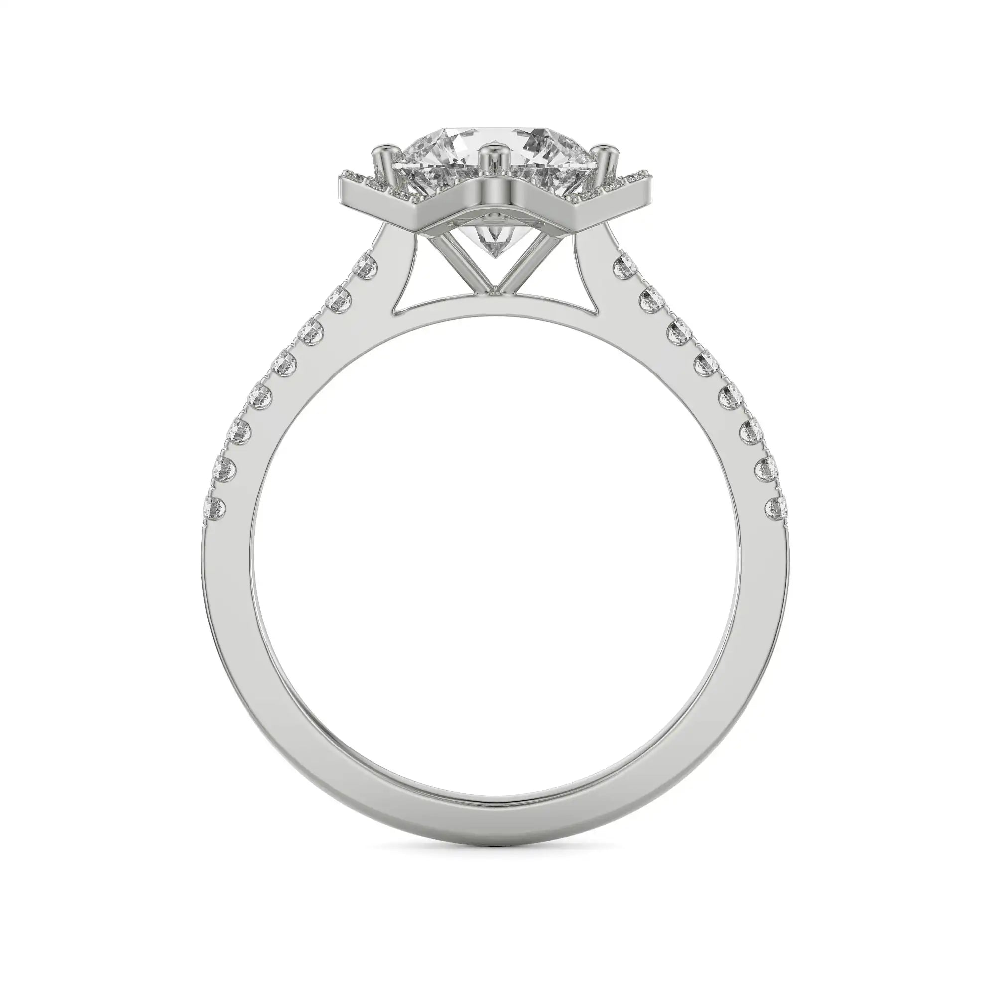 Starry Vivian Diamond Ring Back View