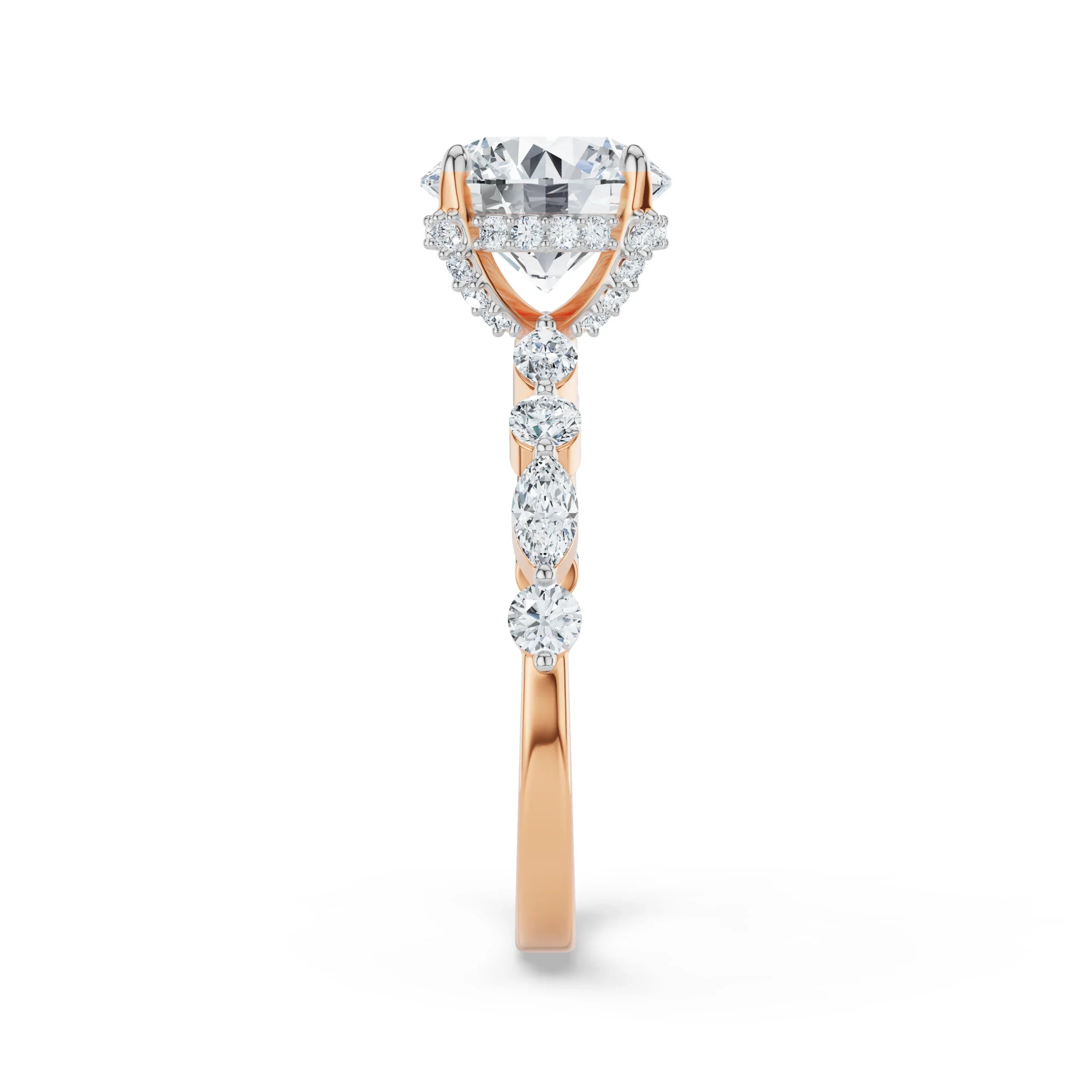 Halo Round Brilliant Lab Grown Diamond Ring_in-stock