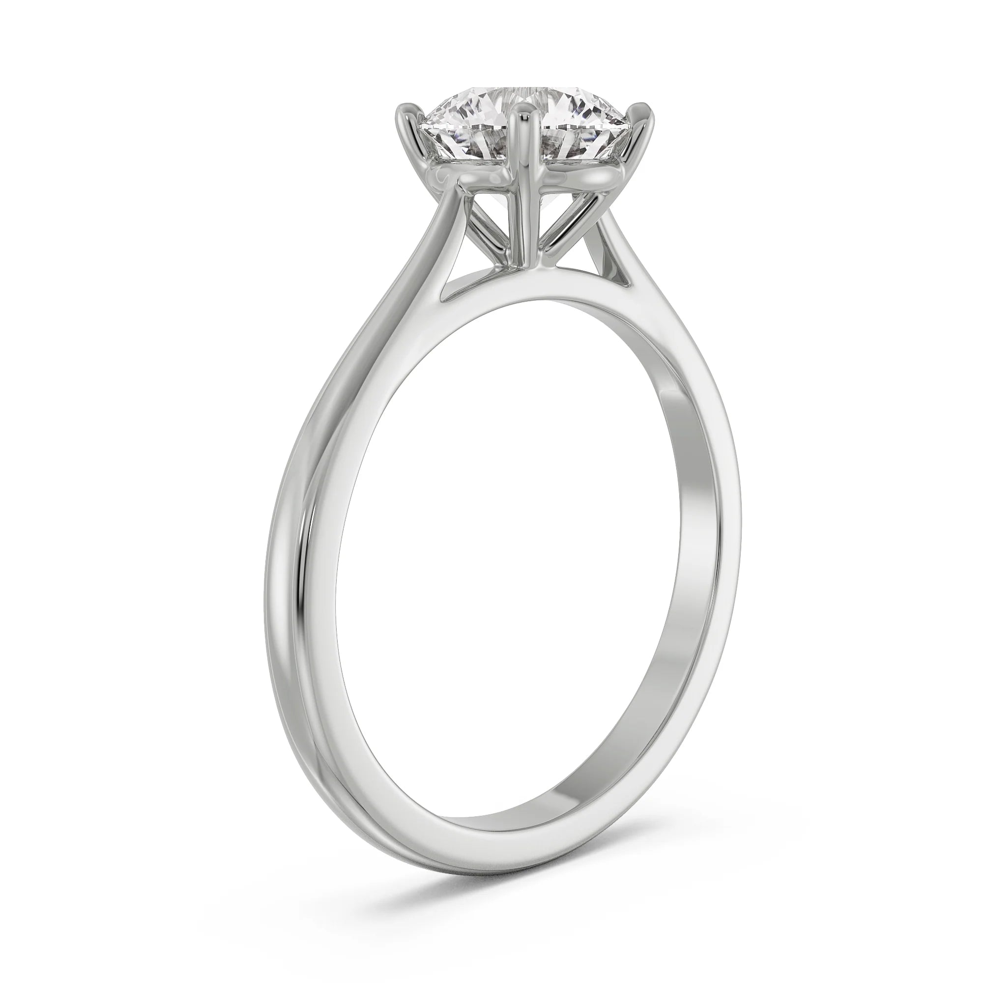 Round Lab Grown Diamond Engagement Ring_in-stock