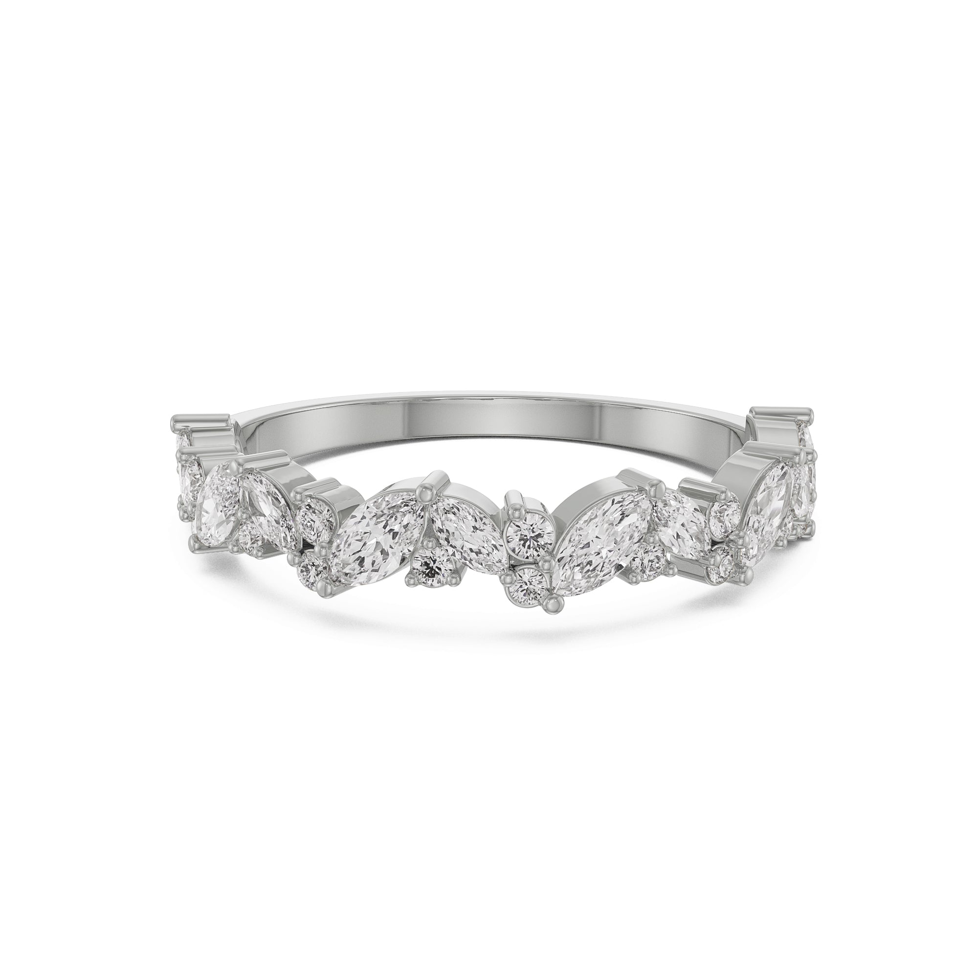 Timless Flora Diamond Ring Front View
