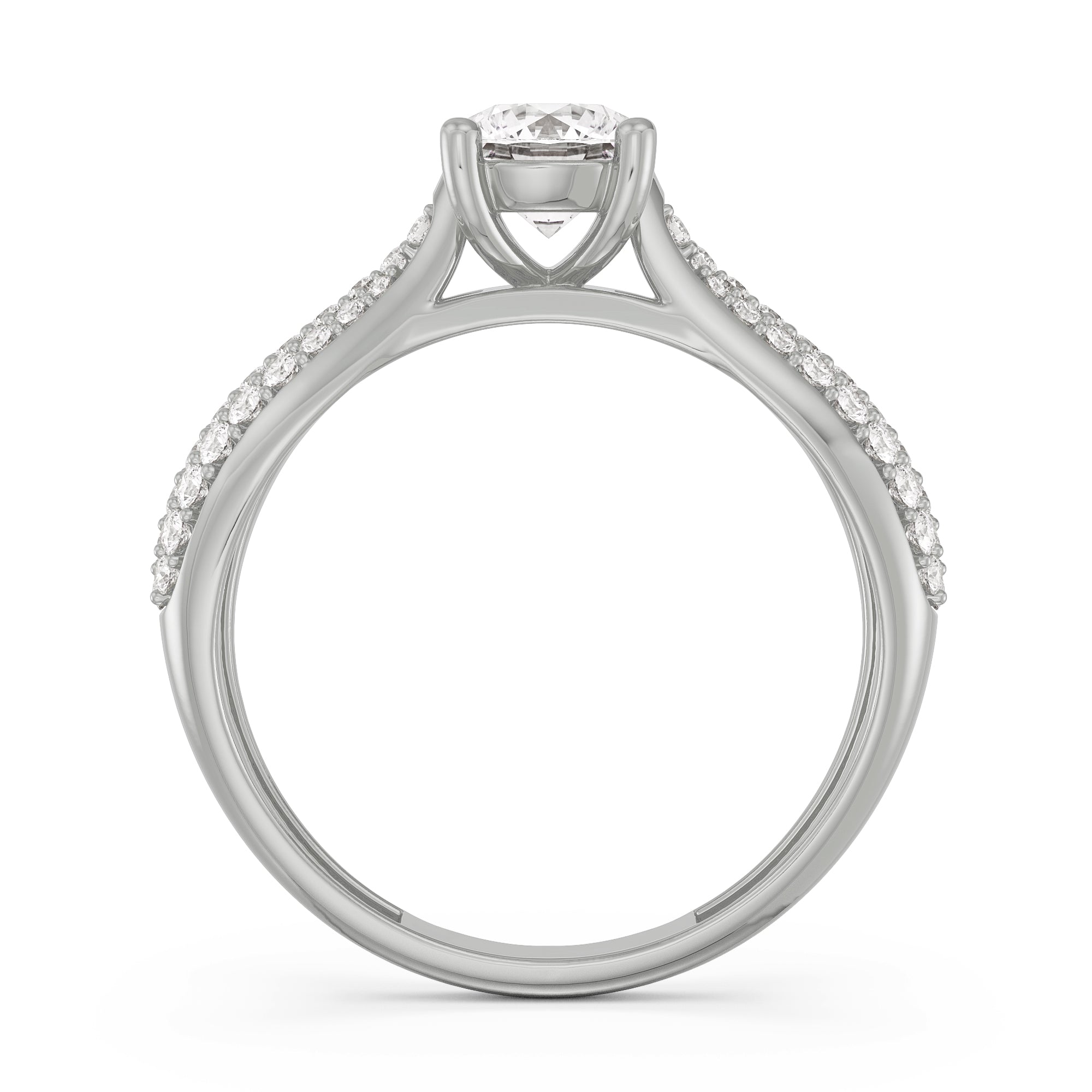 Queen Diamond Ring Back View