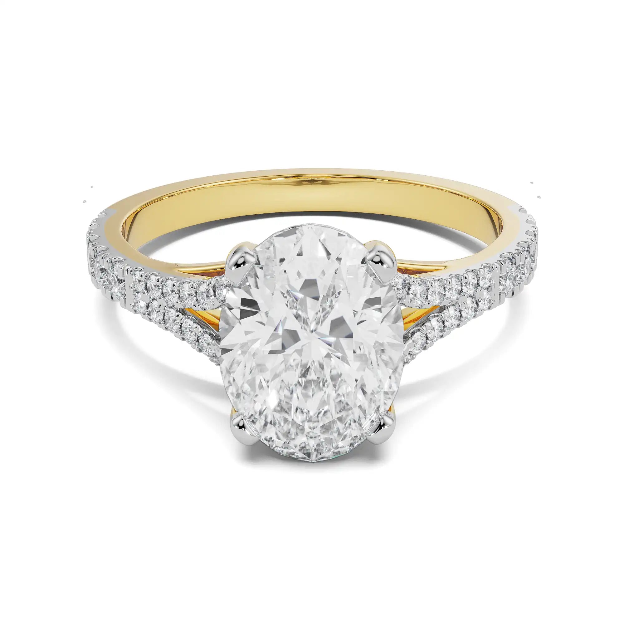 Shop Lab Grown Diamond Solitaire Oval Bridal Ring By Emori