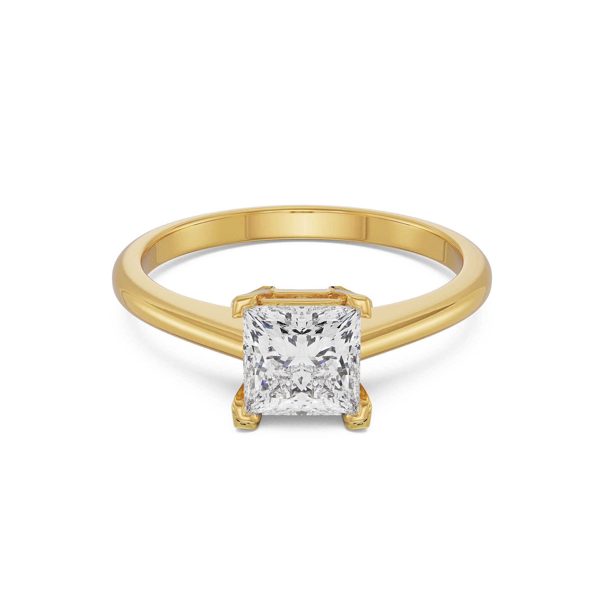 Charming Solitaire Ring Front View