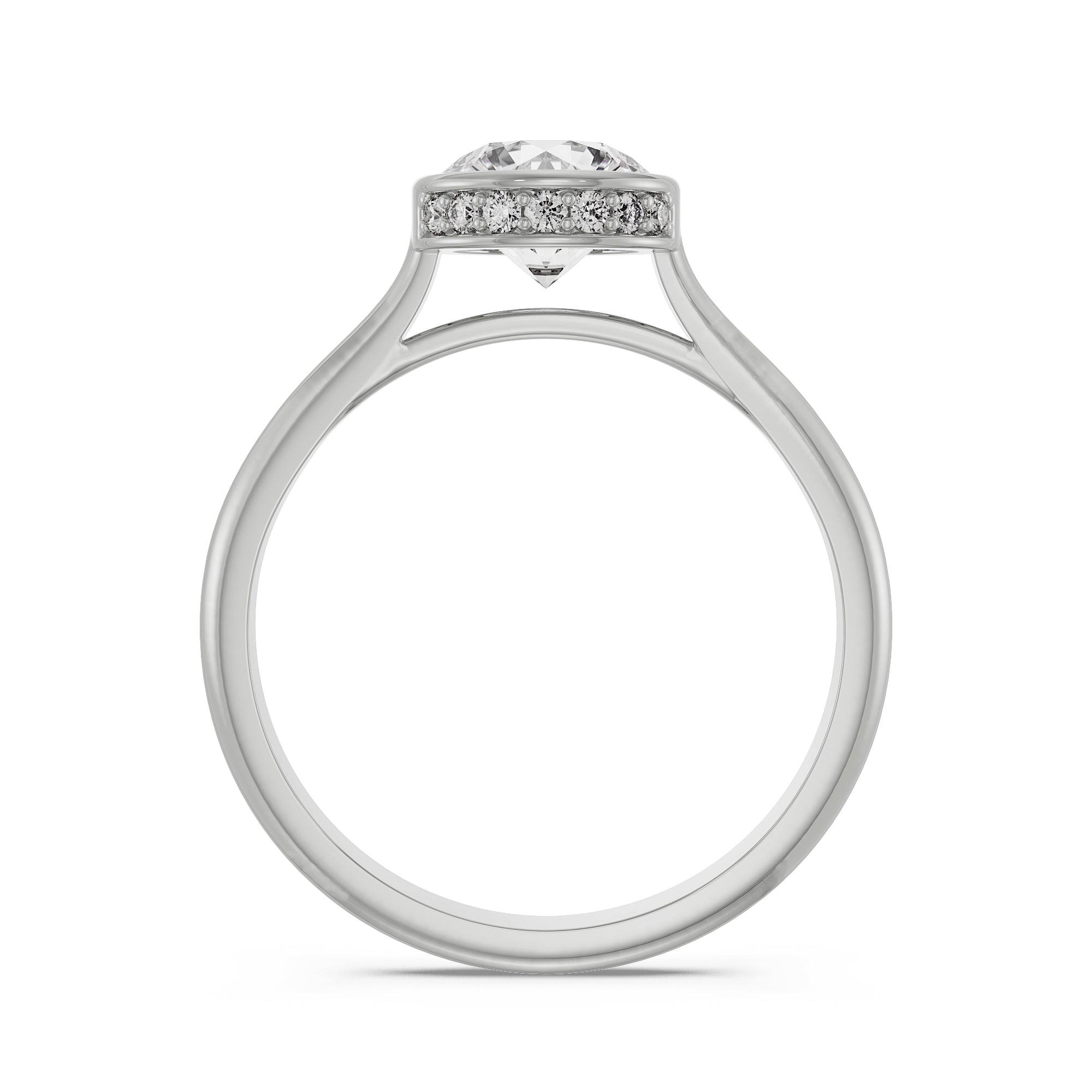 Vizel Diamond Ring Back View