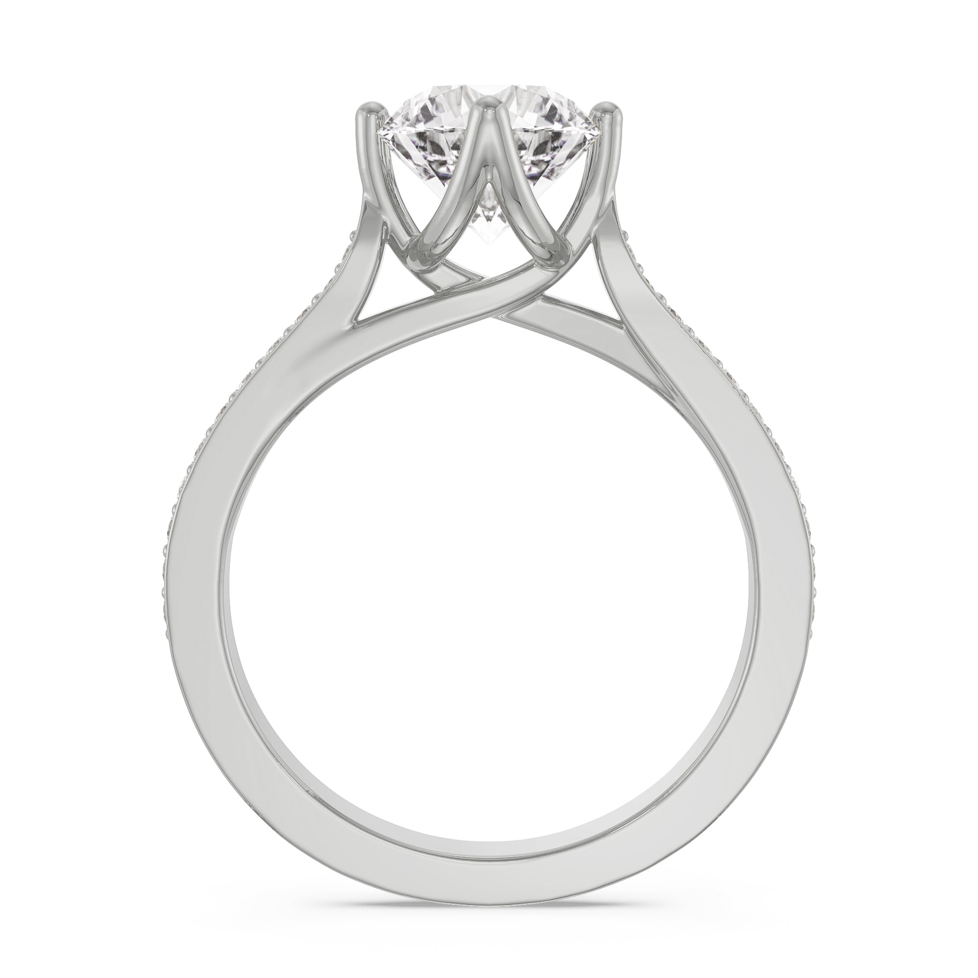 Lux Diamond Ring Back View