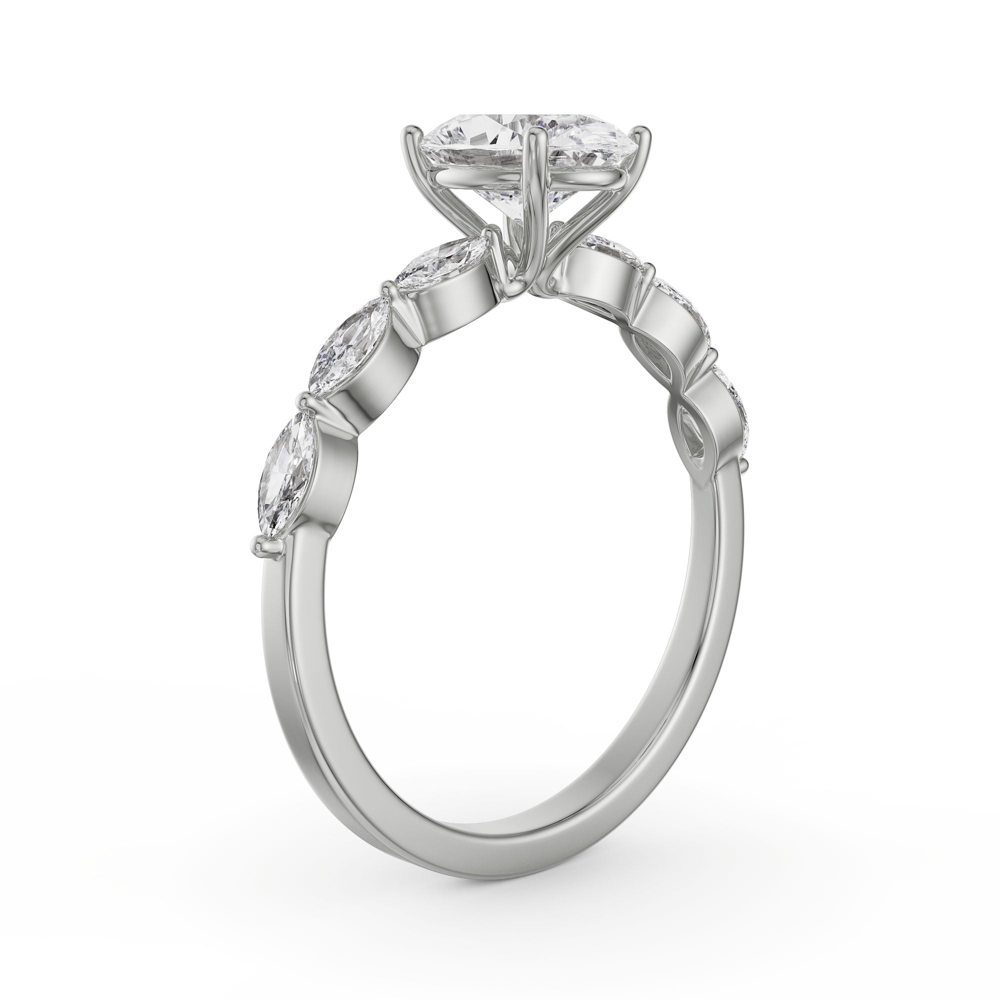 Jezz Diamond Ring Side View
