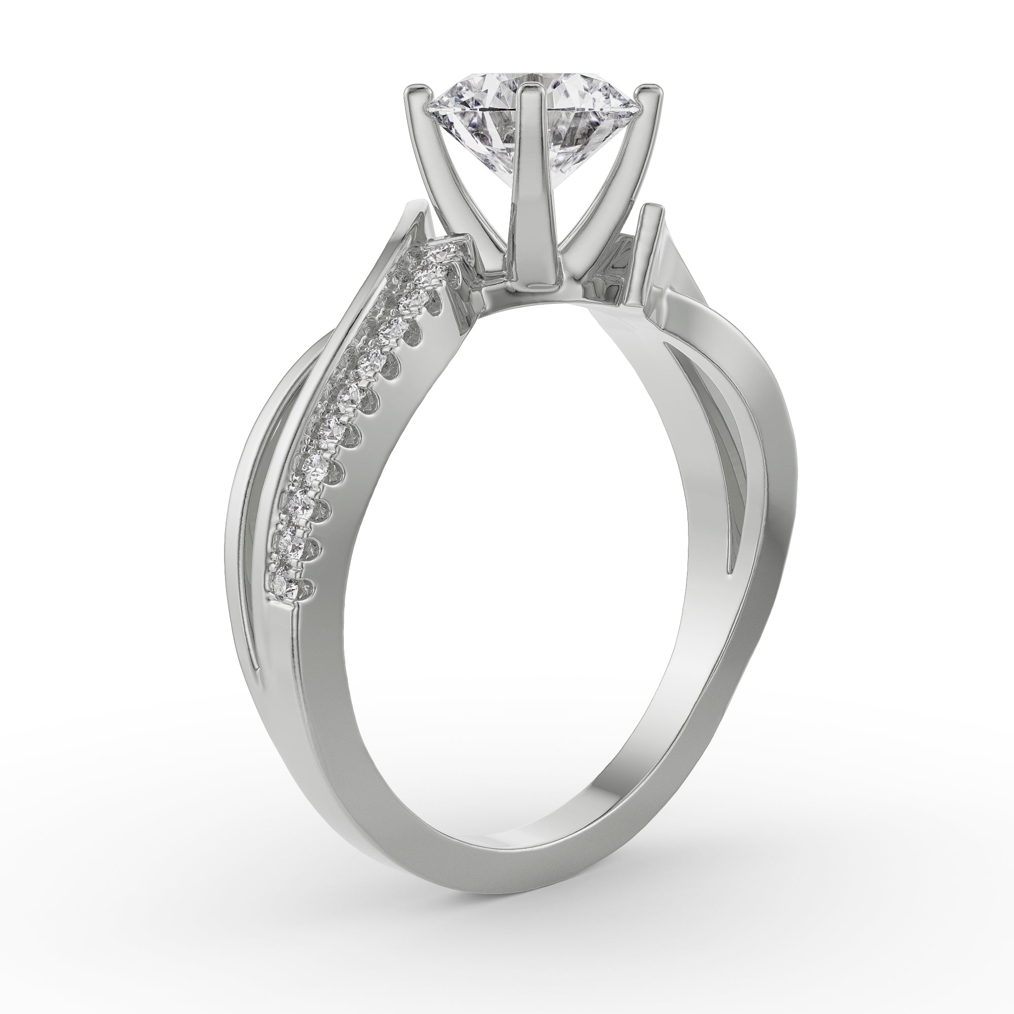 Adrey Diamond Ring Side View