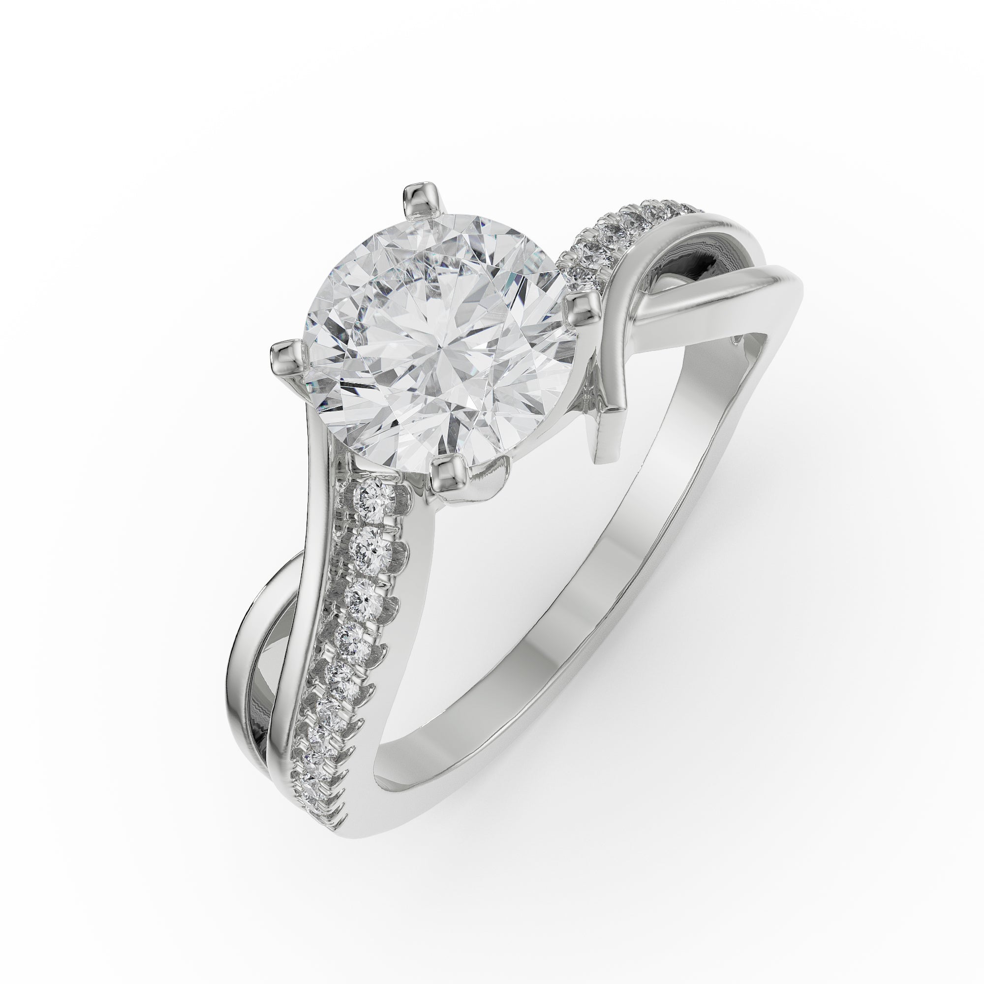 Adrey Diamond Ring Top View