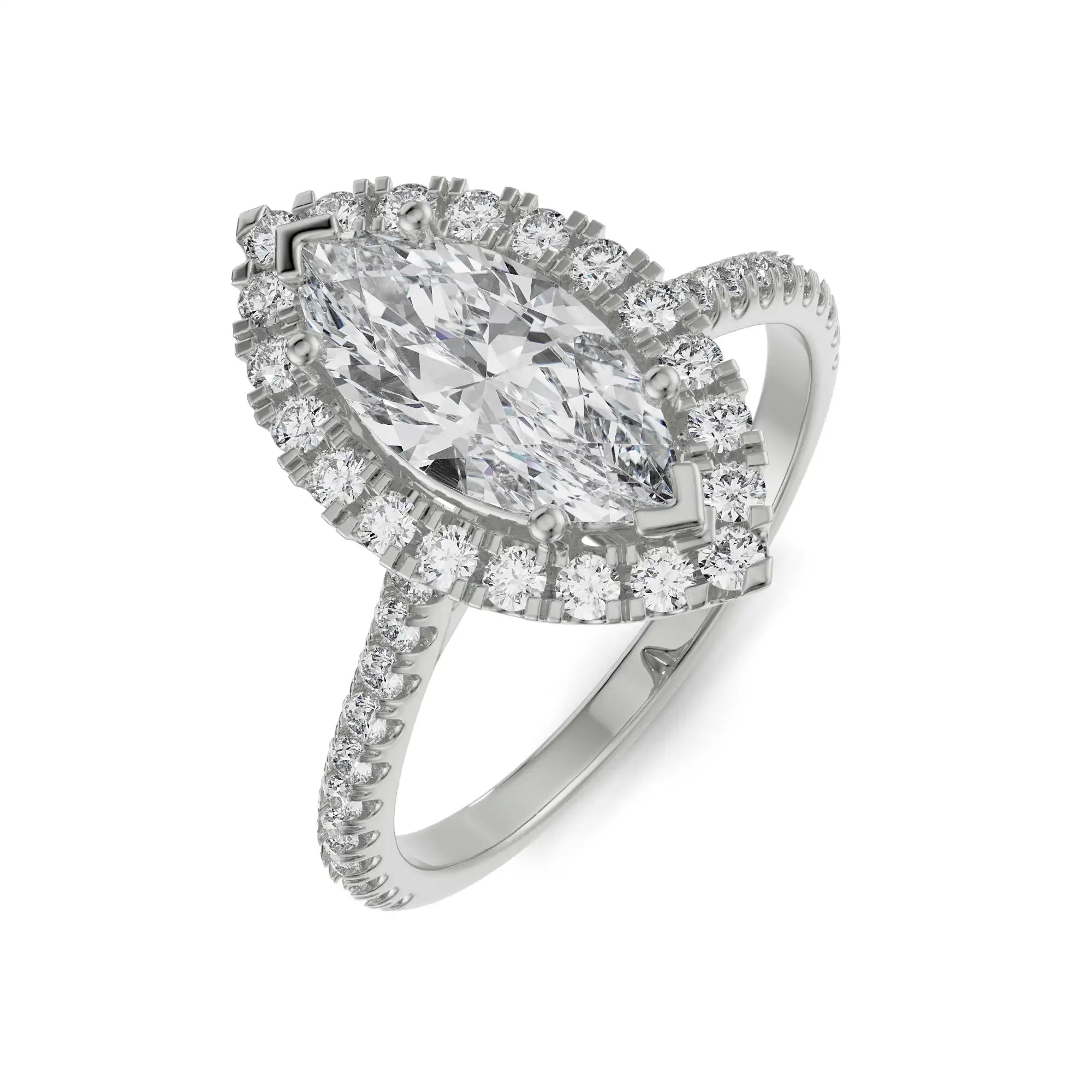 Vine Engagement Ring Top View