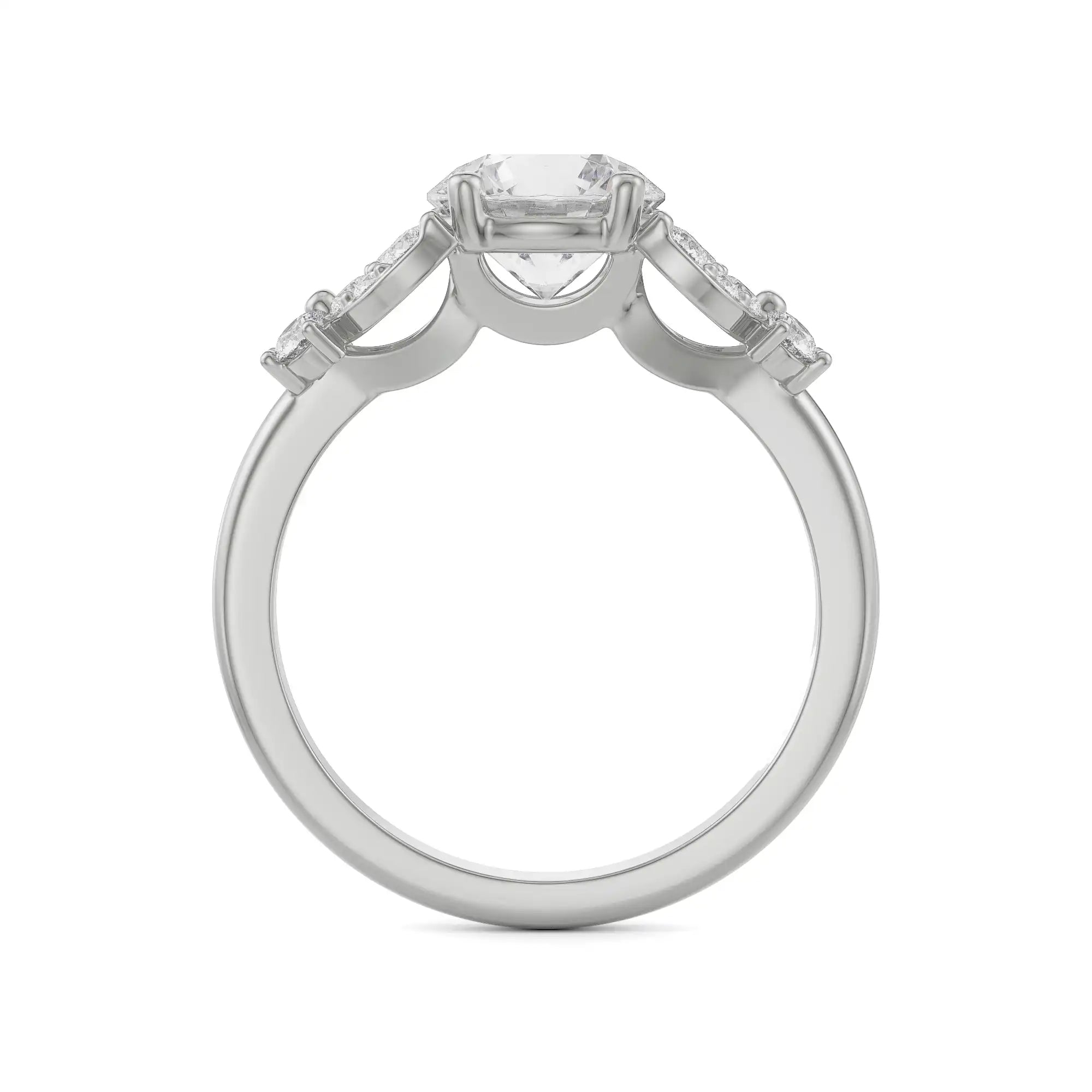Camy Engagement Ring Back View