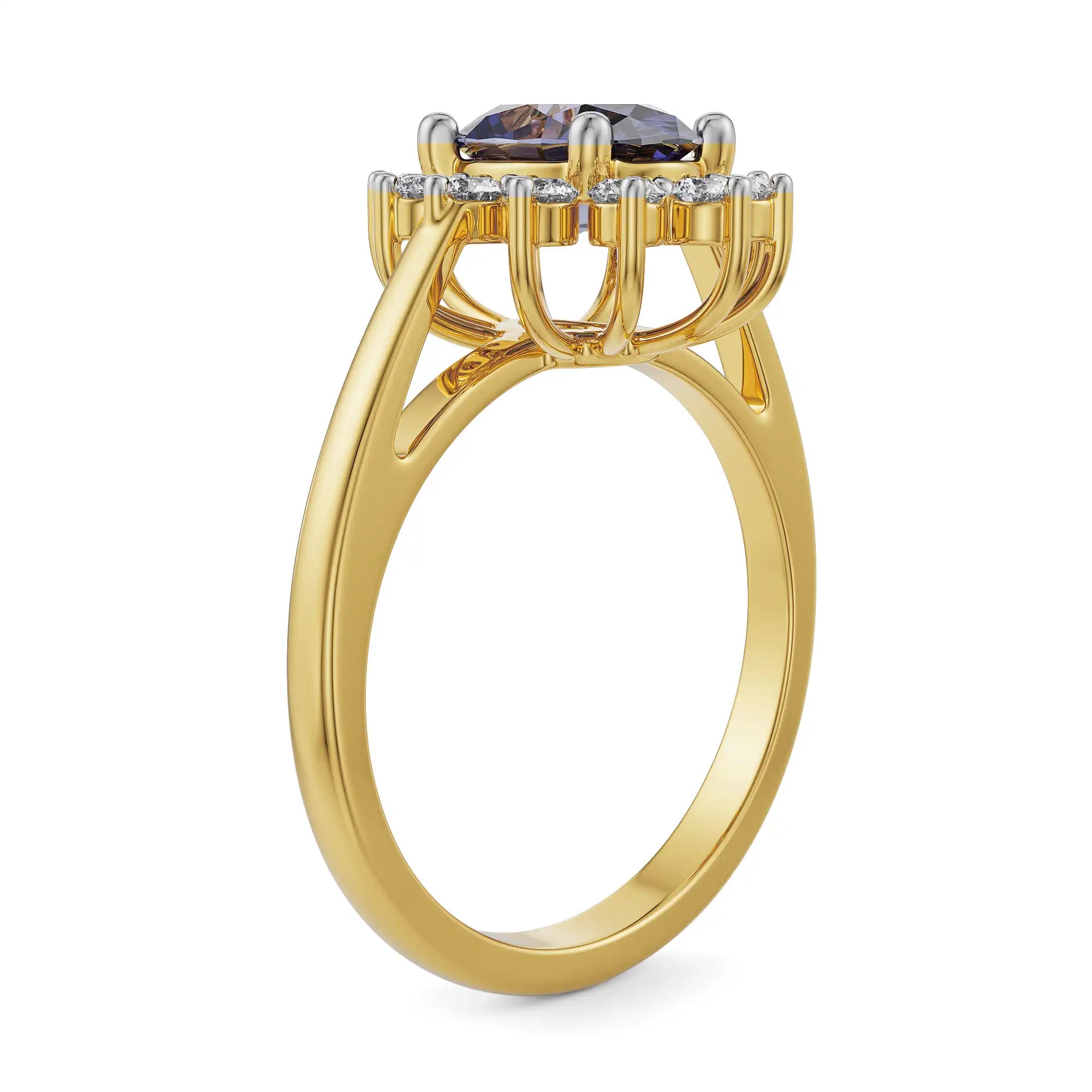 Fusion Diamond Band Side View