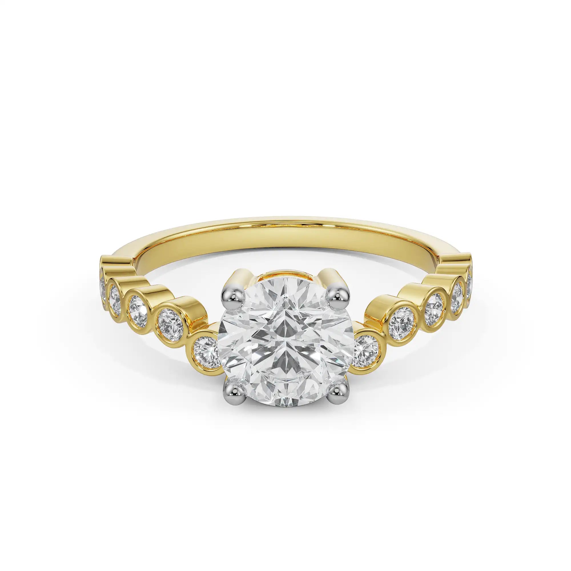 Rufus Round Diamond Ring Front View