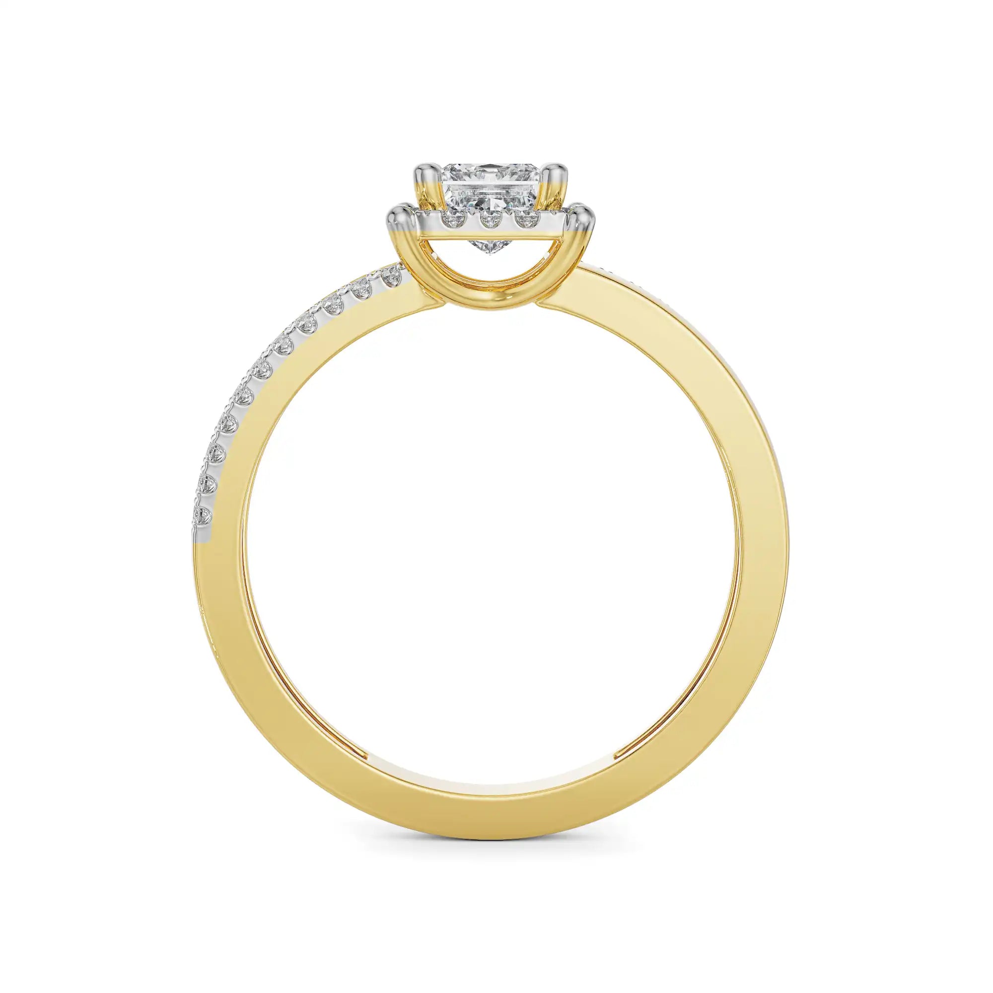 Camila Diamond Ring Back View