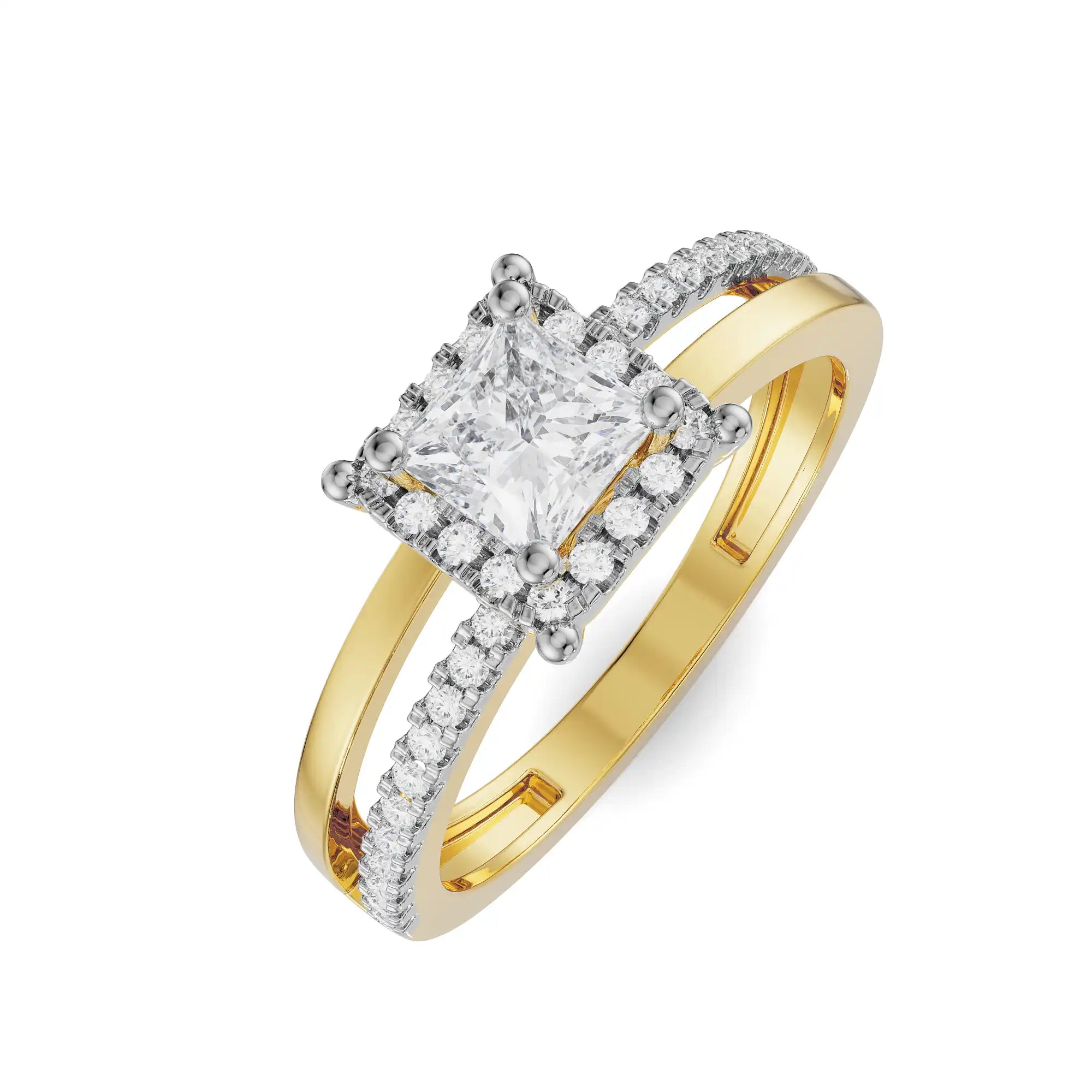 Camila Diamond Ring Top view