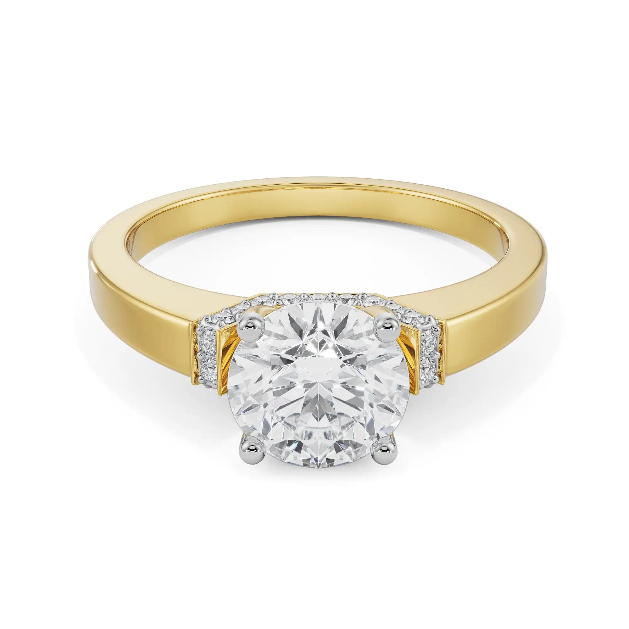 Sienna Round Diamond Ring Front View