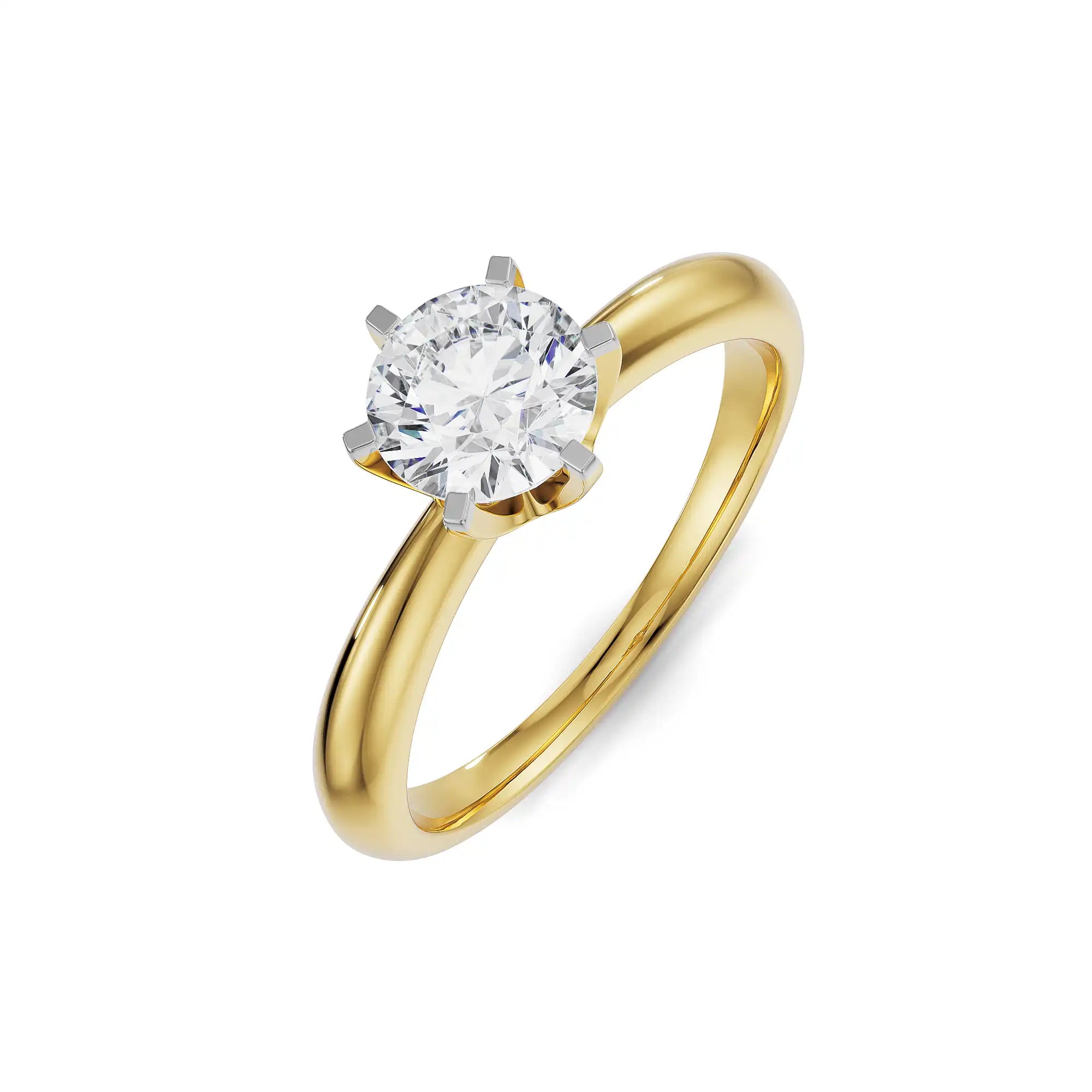 Classic Ira Solitaire Ring Top View