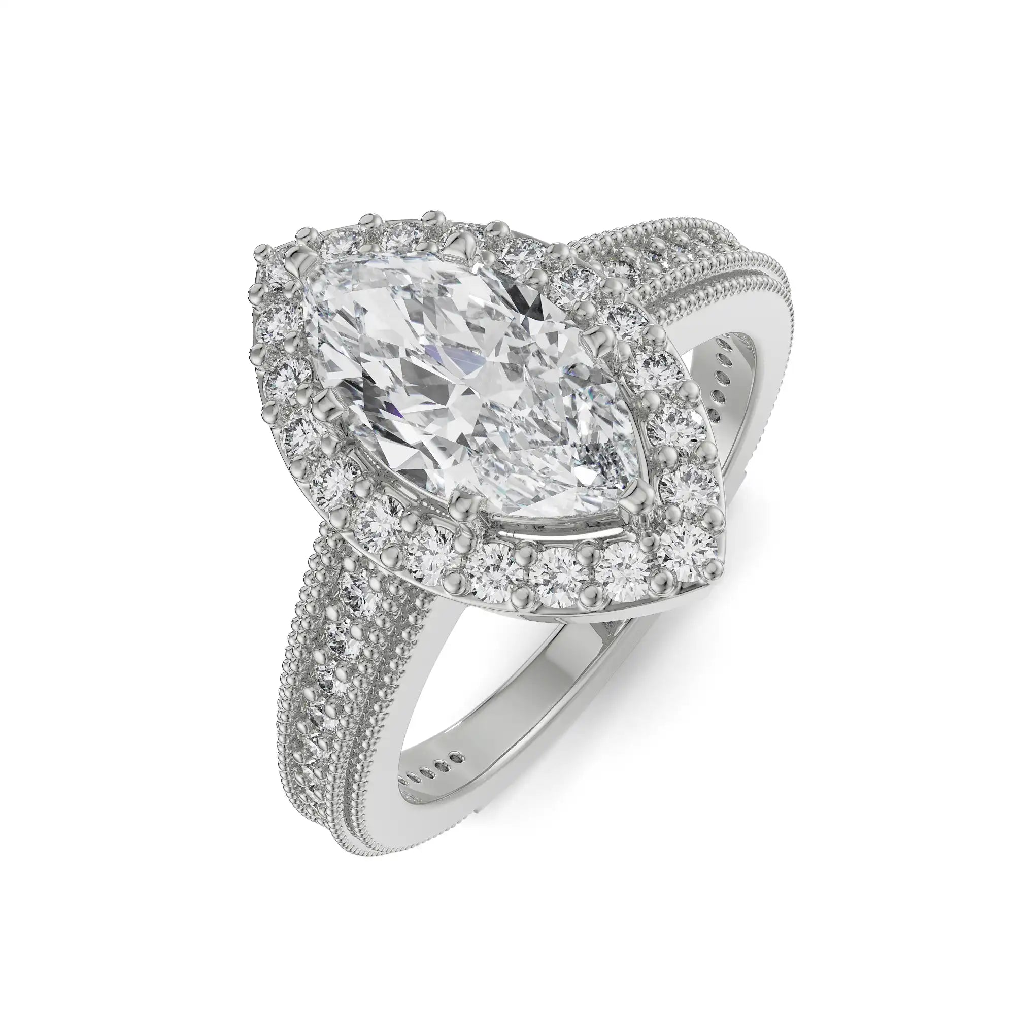 Majestic Marquise Engagement Ring Top view