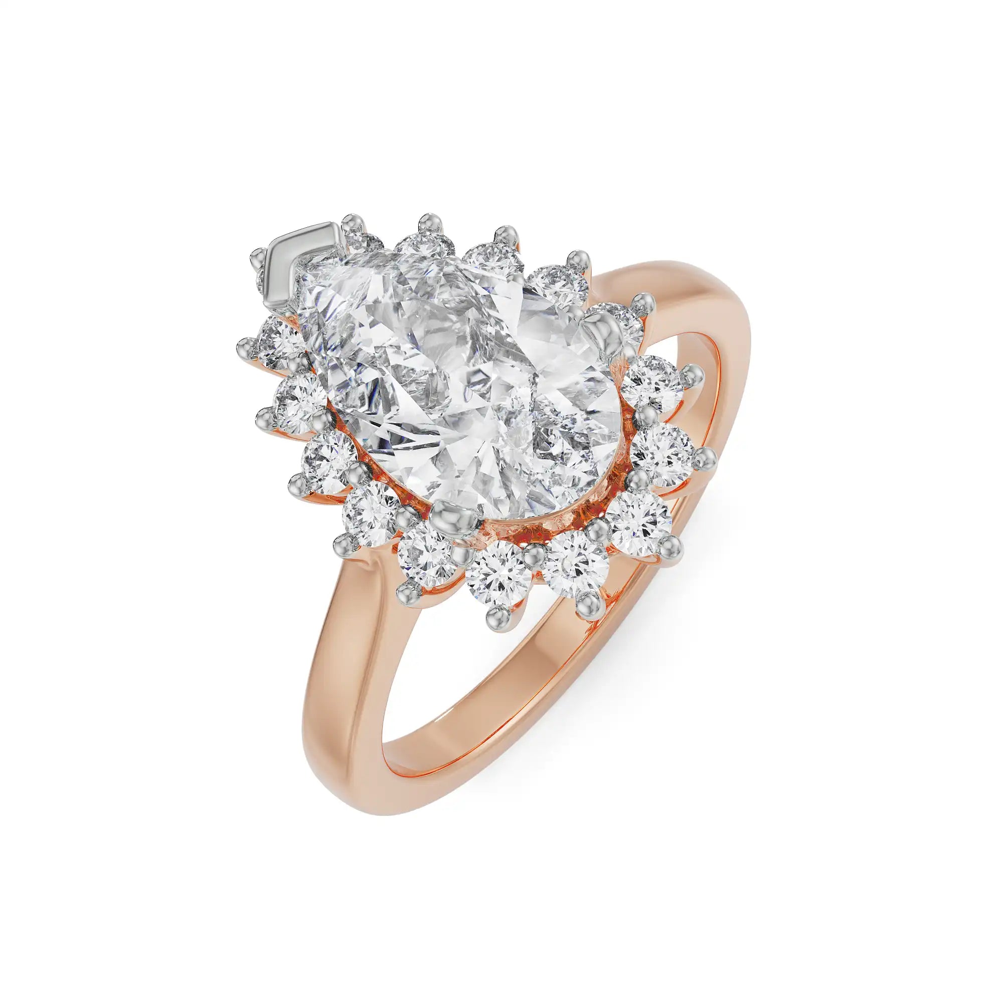 Regal Pear Engagement Ring Top View