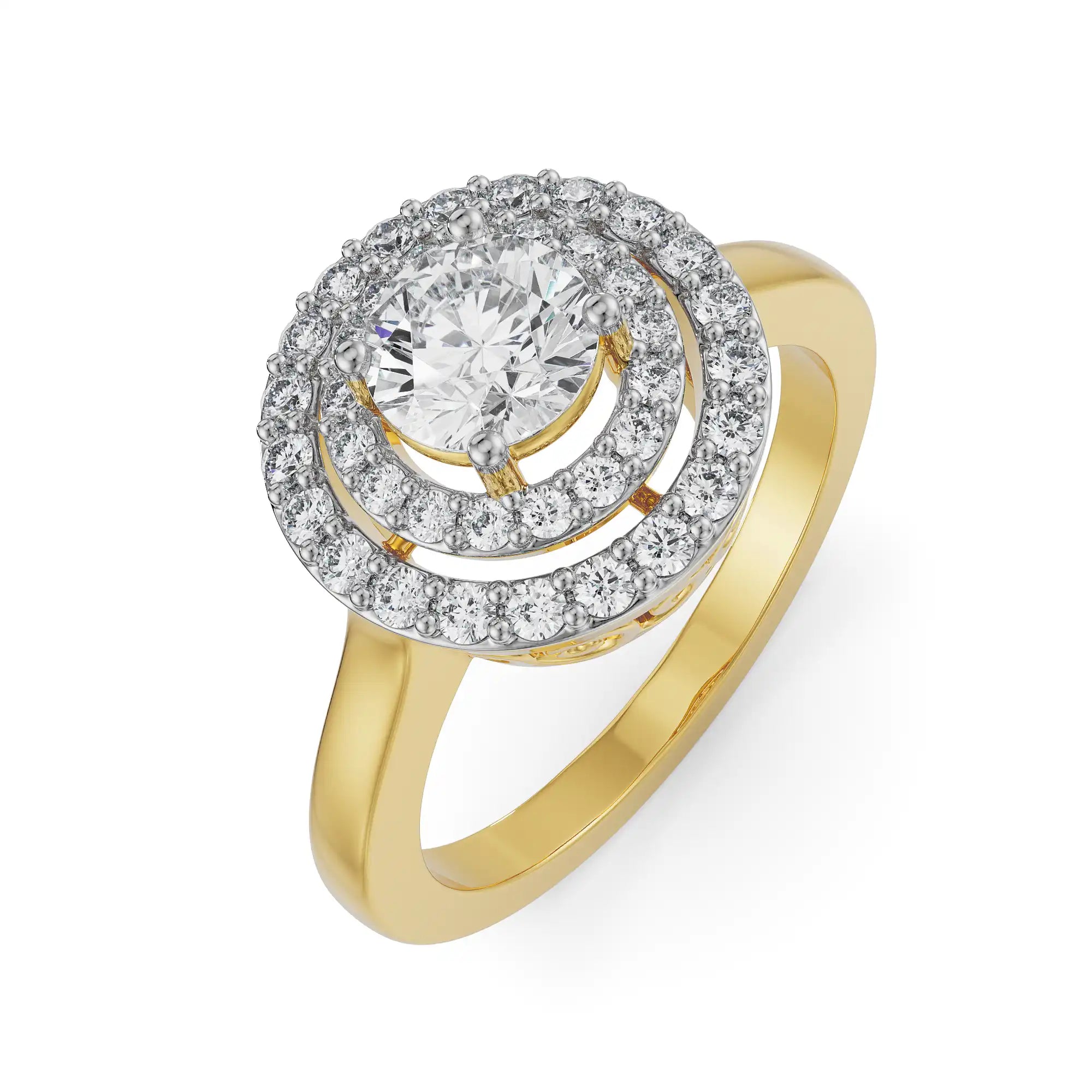 Jessie Round Diamond Ring Top view