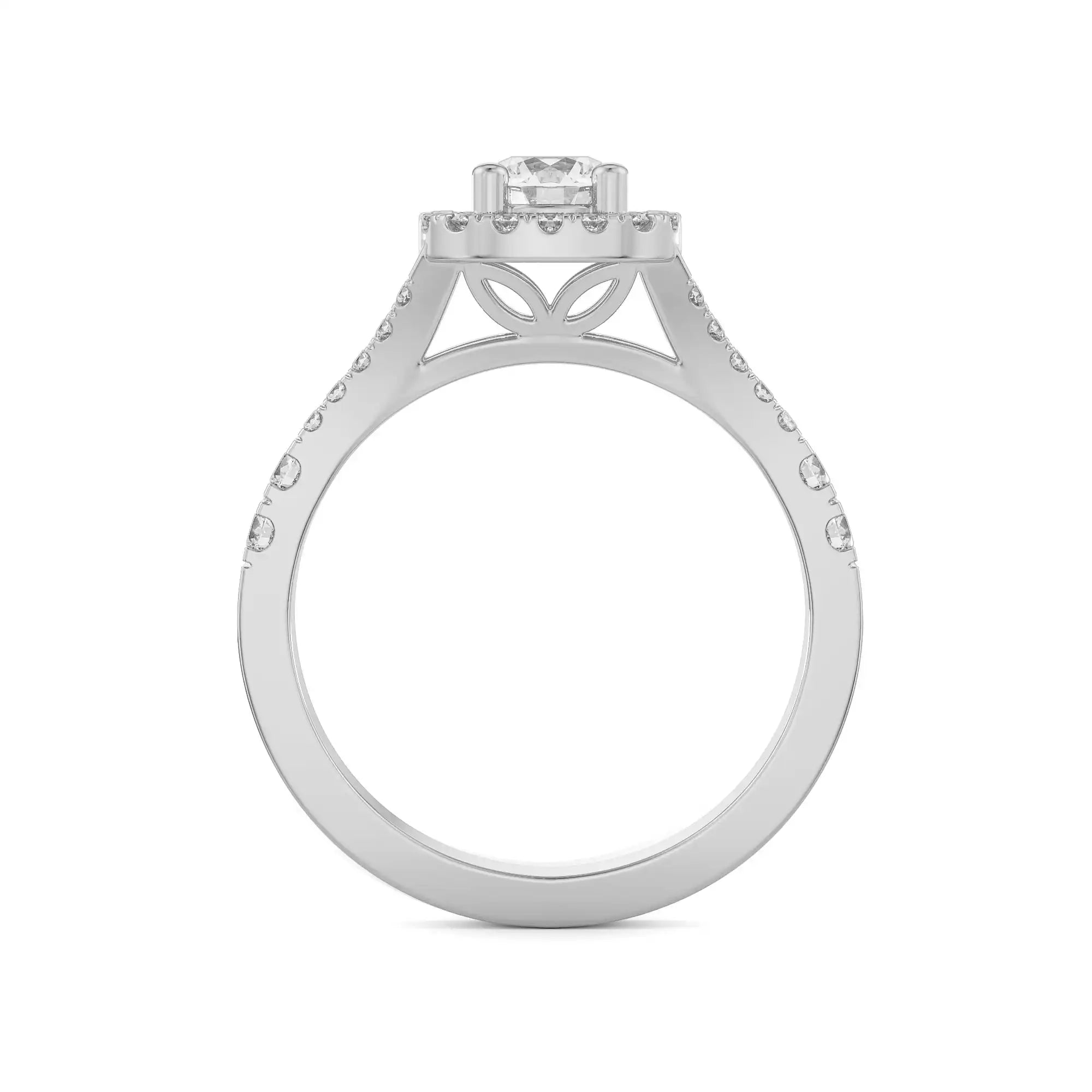 Davina Diamond Ring Side View
