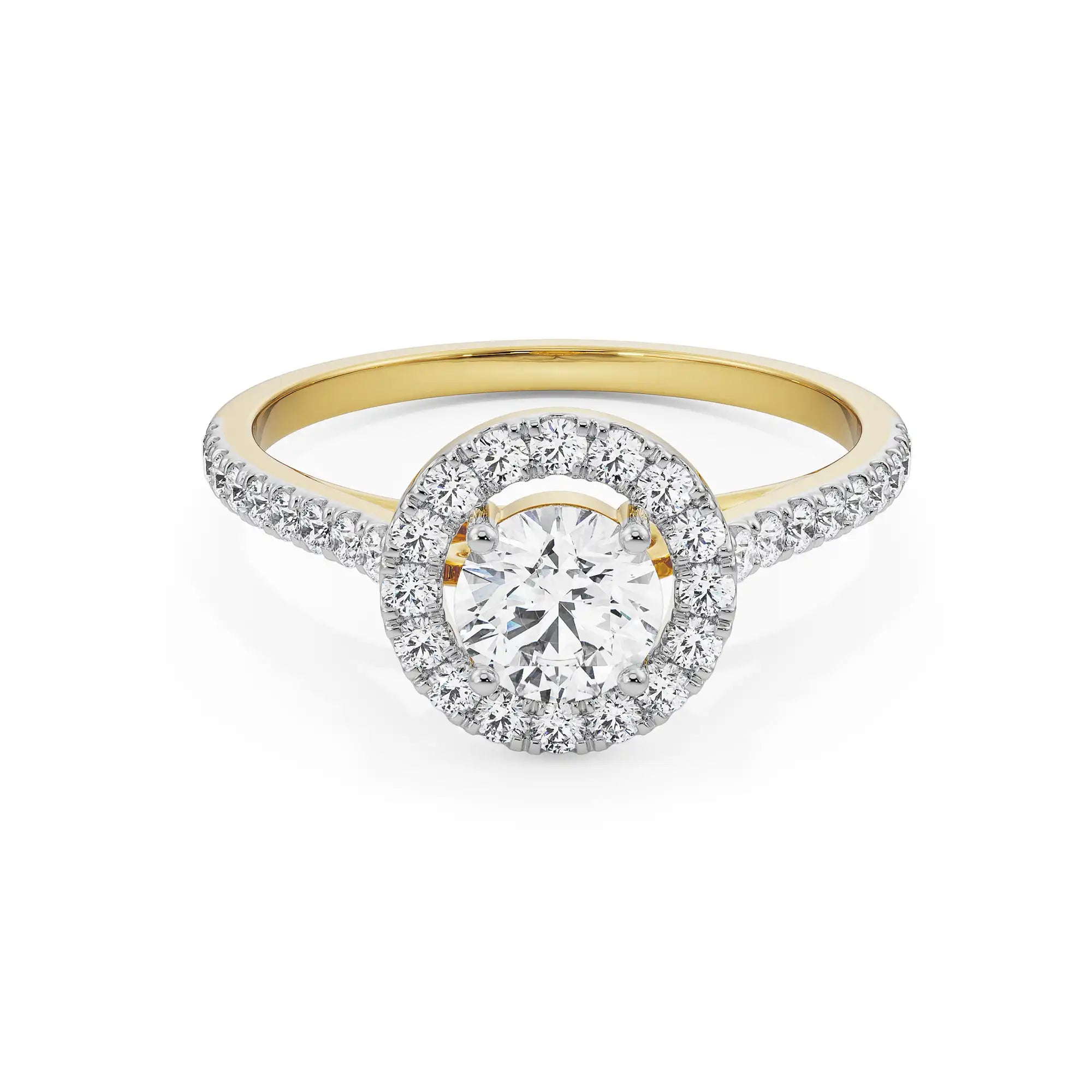 Sleek Valerie Engagement Ring Front View