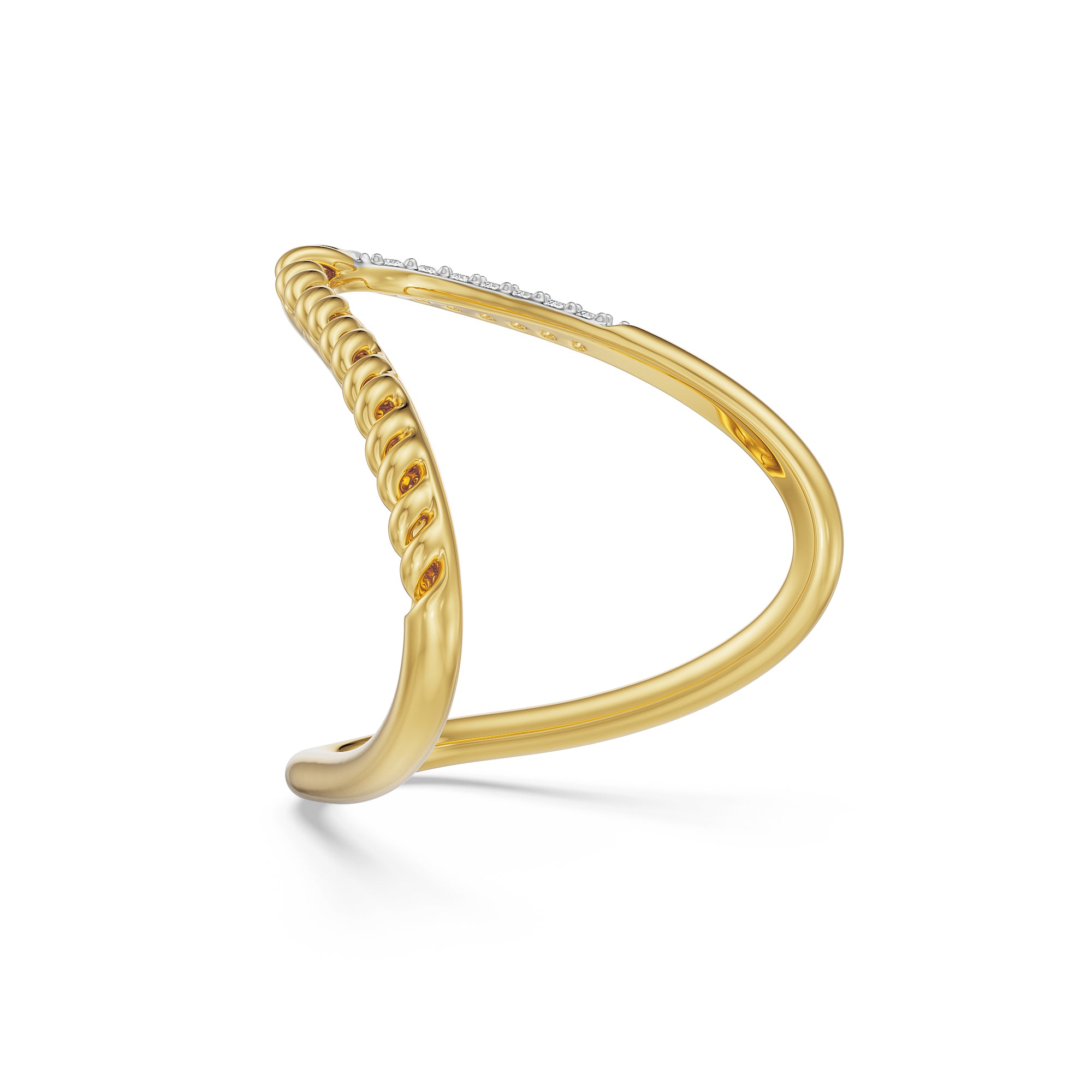 Two Way Diamond Band Right View