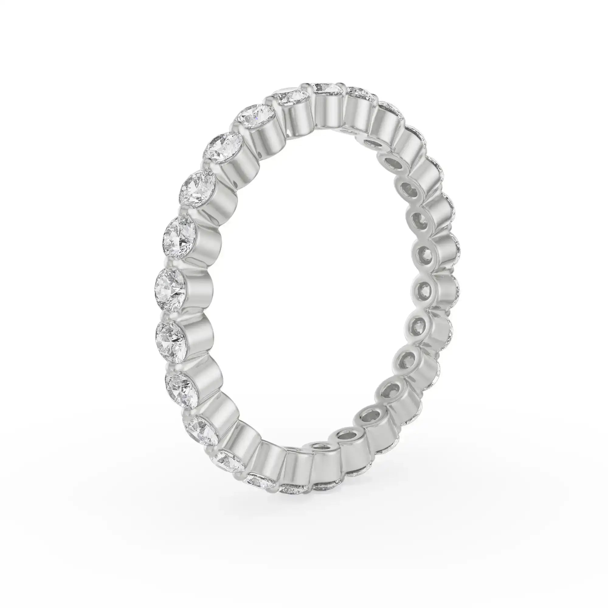 Eternity Stackable Diamond Band Side View