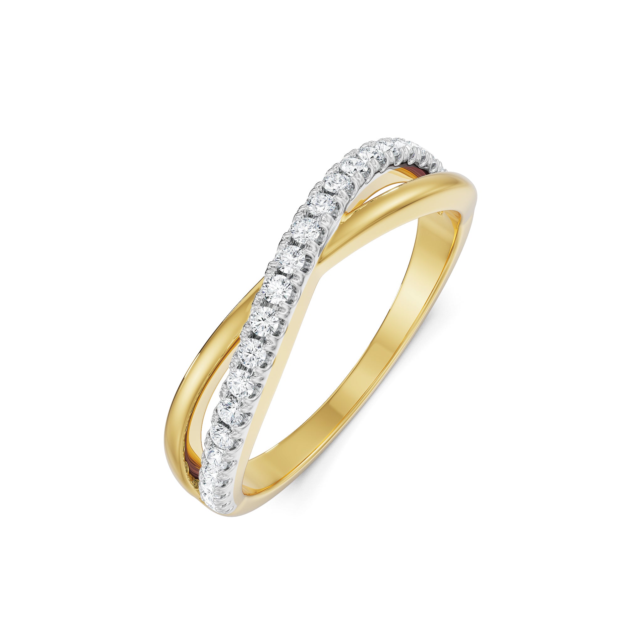 Lovey Dovey Infinity Diamond Band Left view