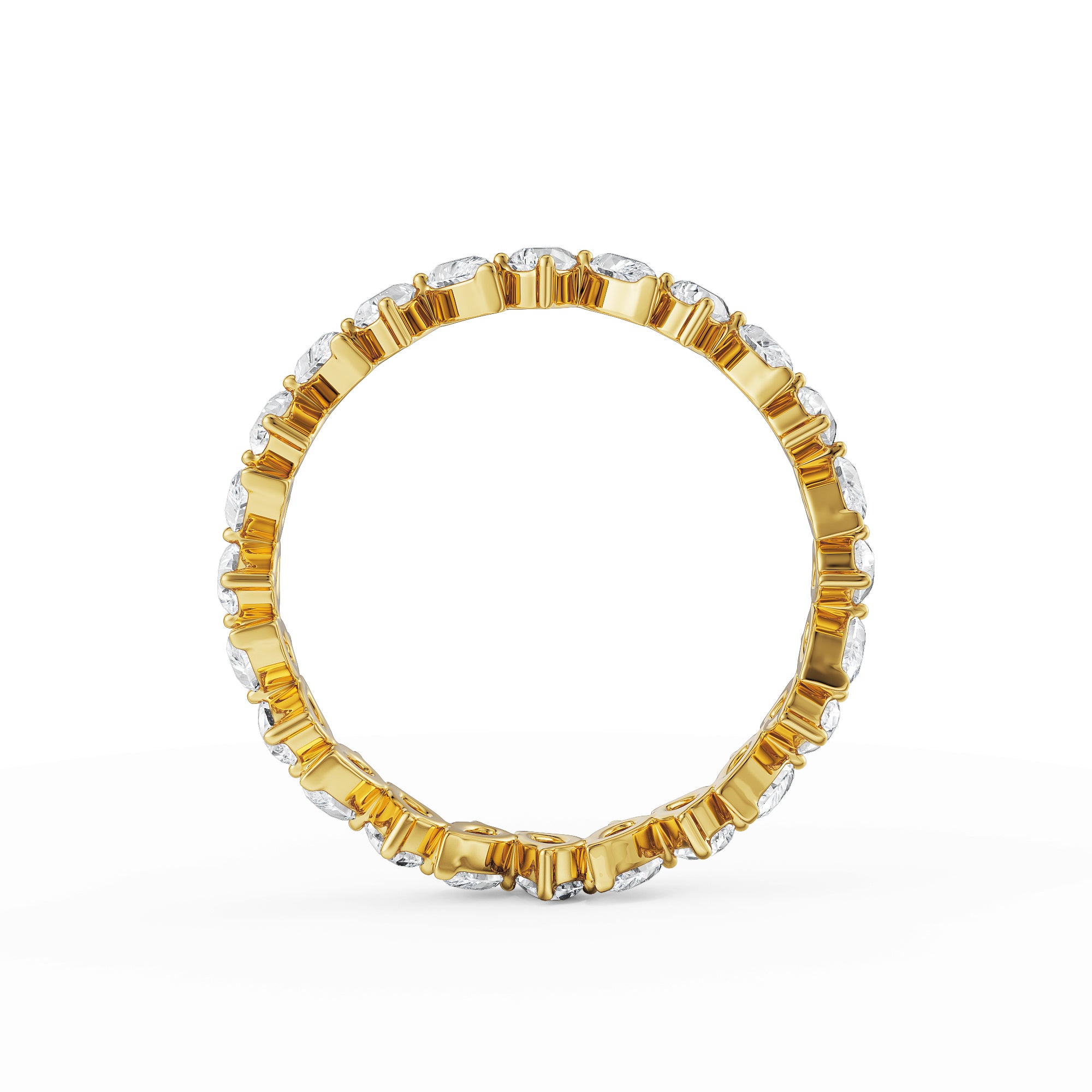 Pear Diamond Band Right View