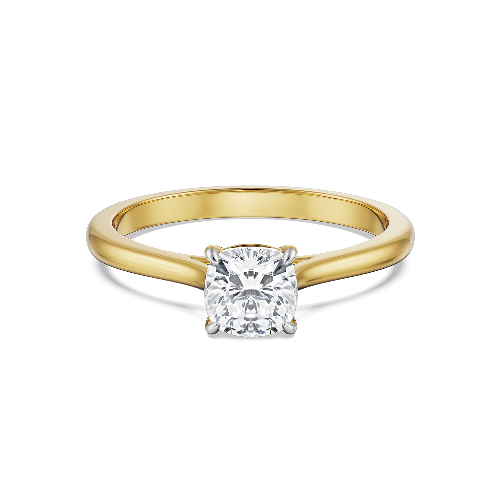 Buy CT Cushion Lab Grown Diamond Solitaire Ring Online At Emori