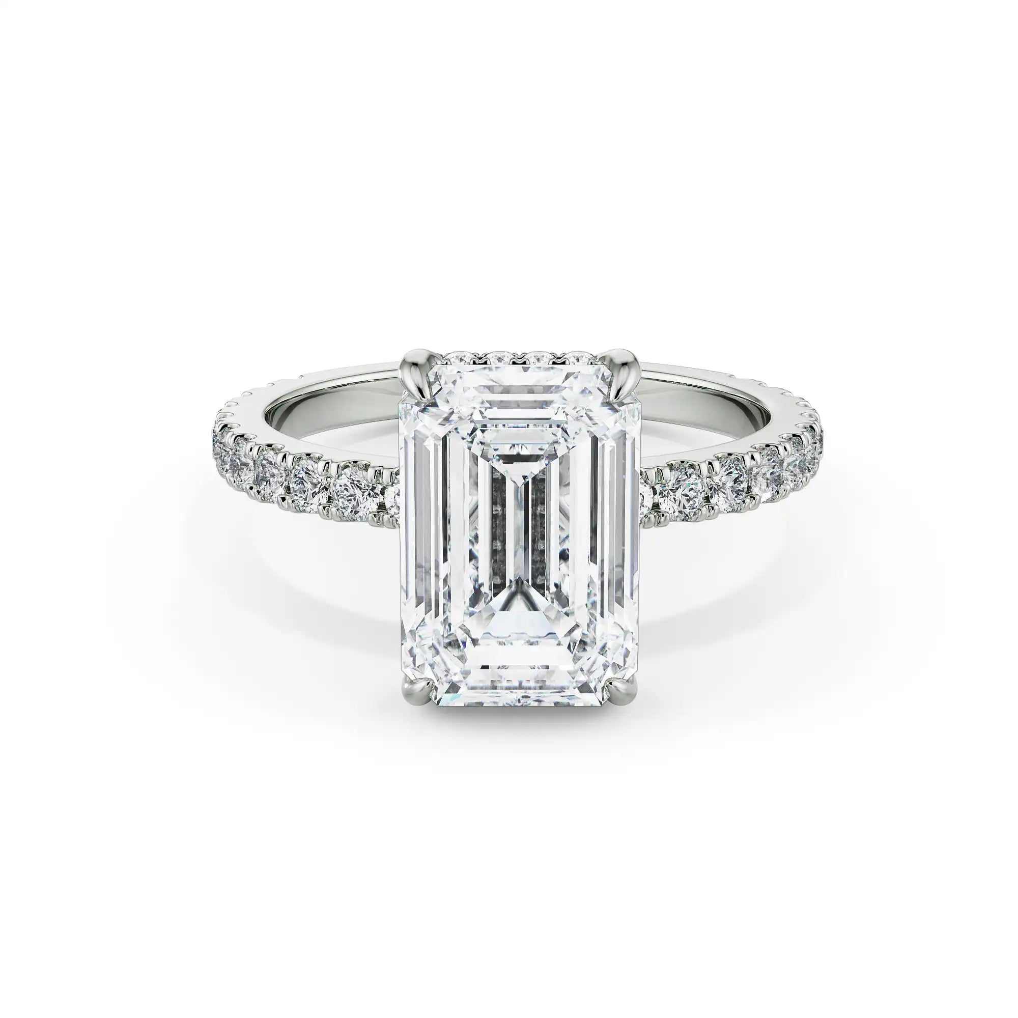 Viesco Round Diamond Ring Front View in 9KT
