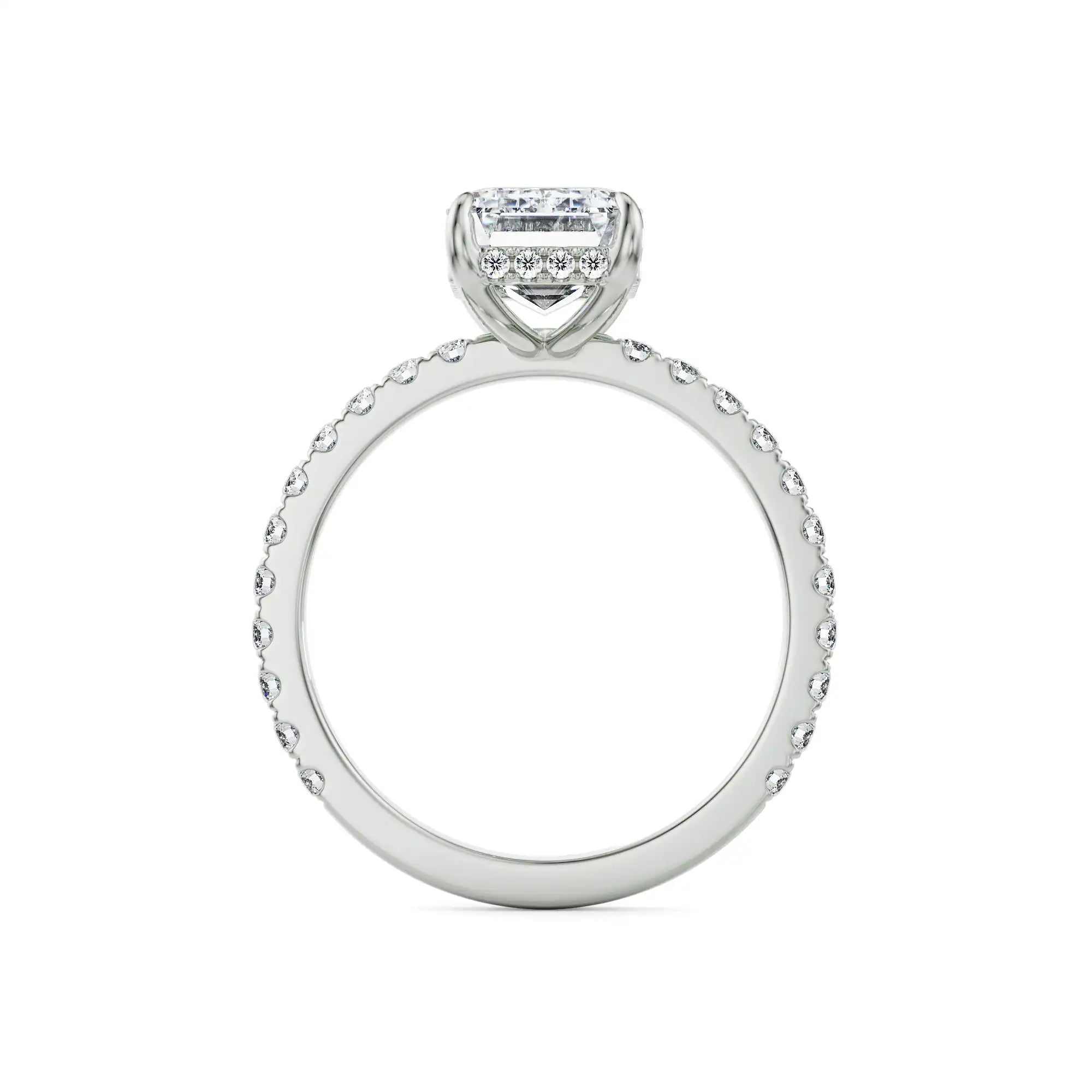 Viesco Round Diamond Ring Side View