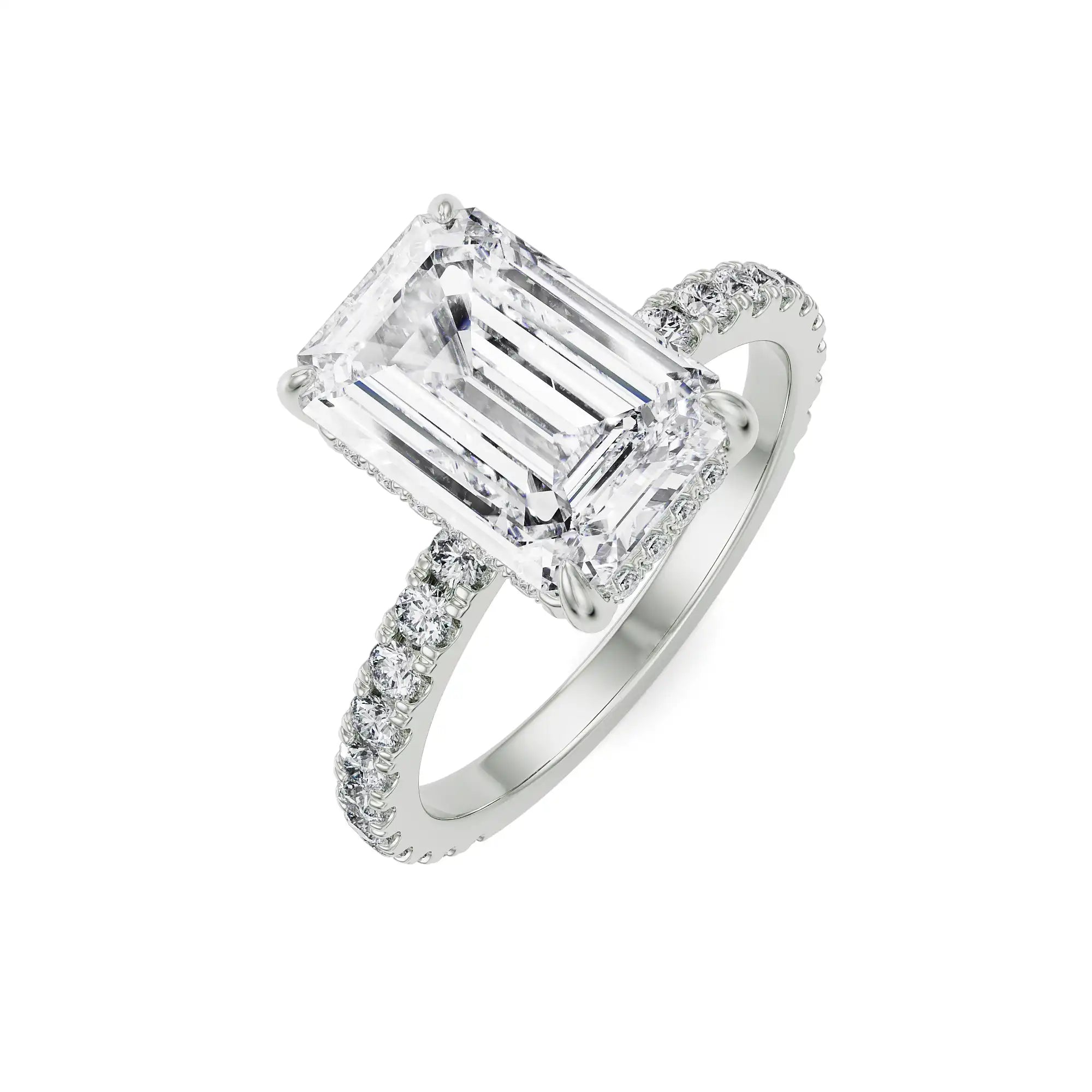 Viesco Round Diamond Ring Top View