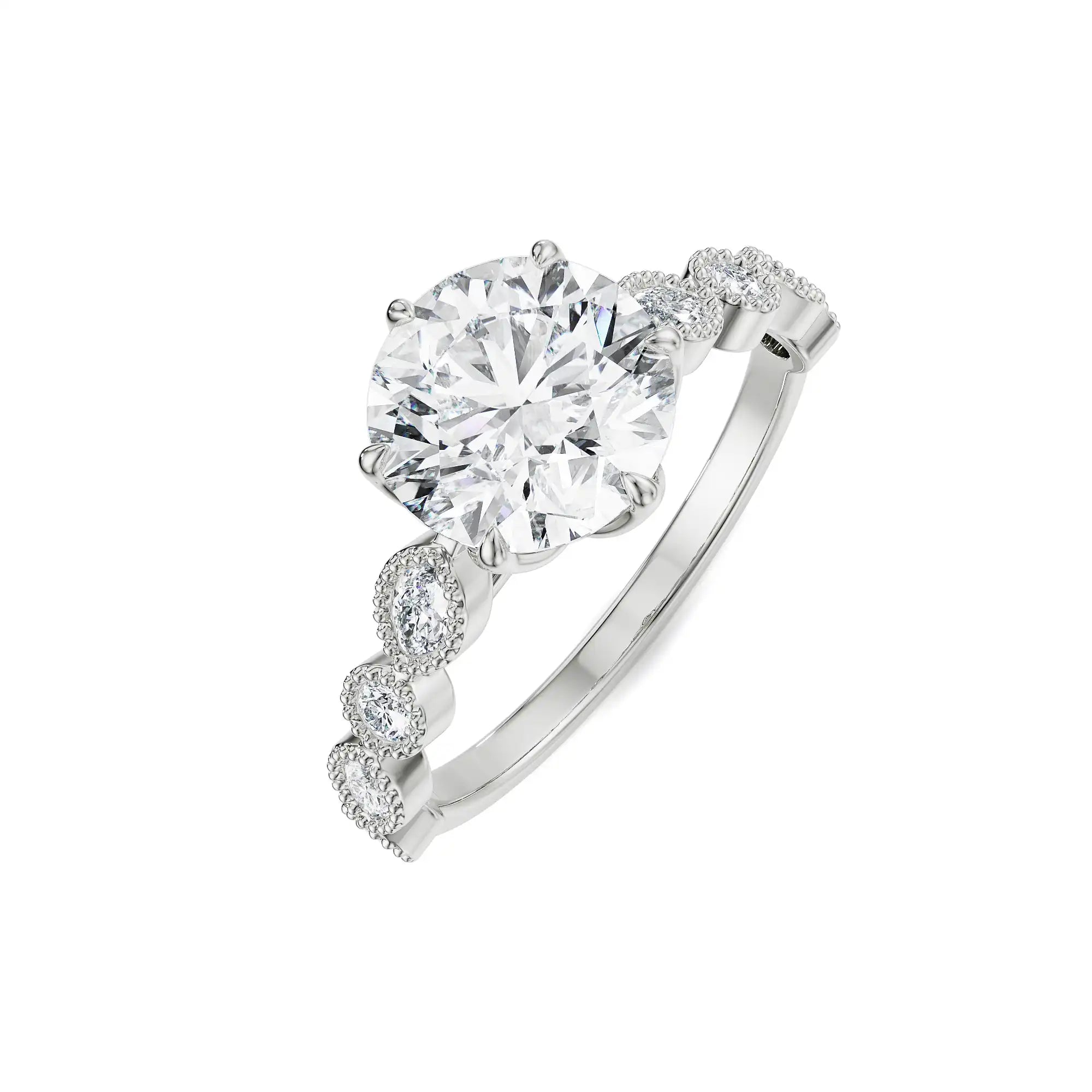 2 CT Kathie Diamond Ring Top View