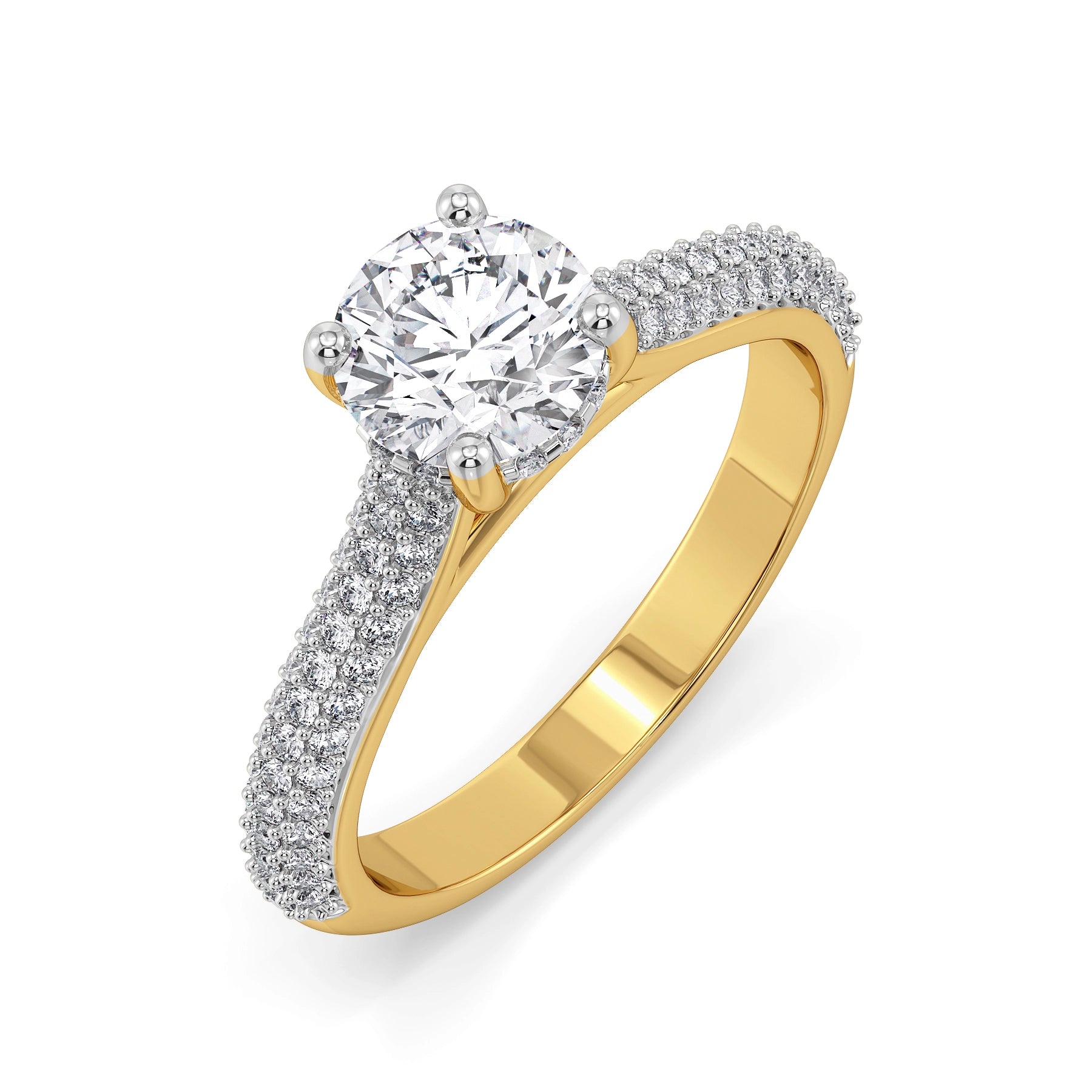 Jiva Timeless Lab Grown Diamond Ring - top view