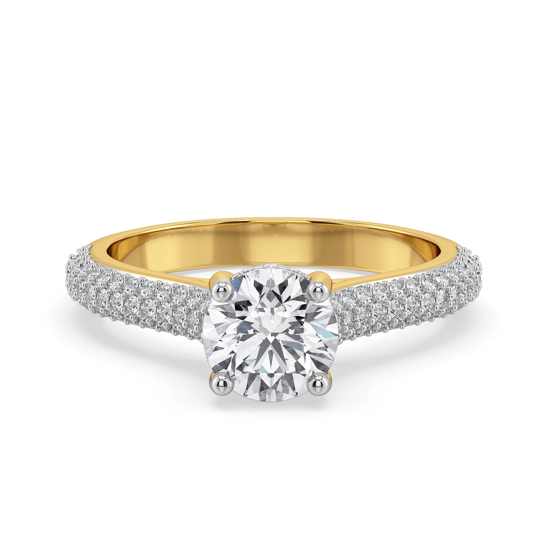 Jiva Timeless Lab Grown Diamond Ring - front view