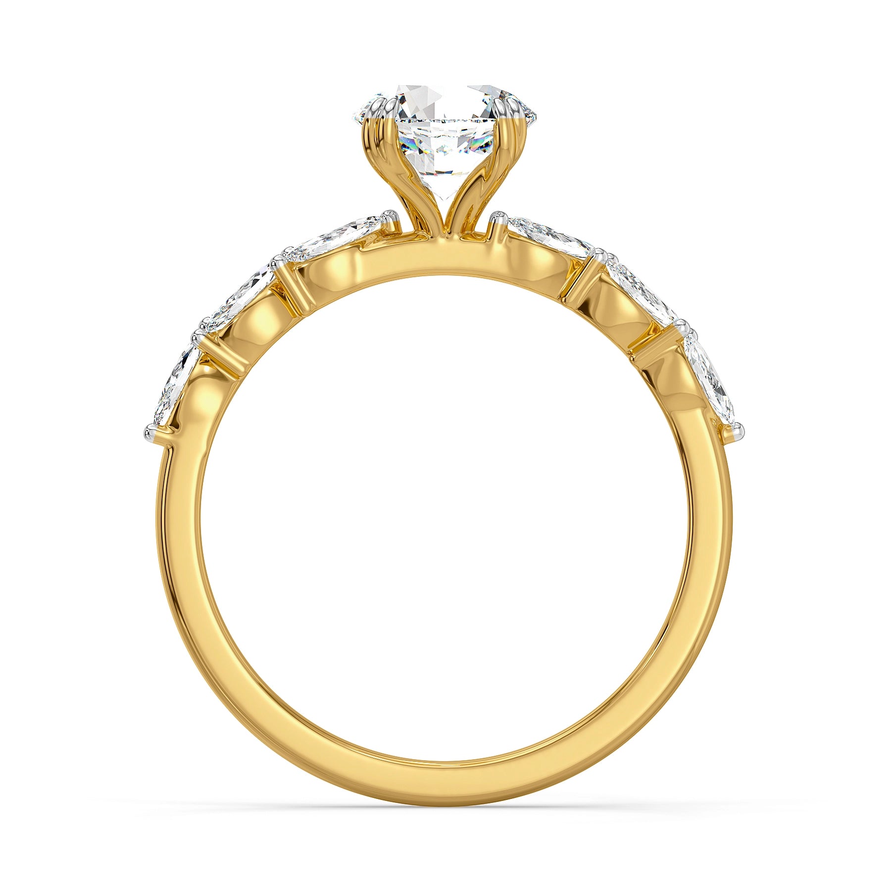 Margo Lab Grown Diamond Engagement Ring - Back view