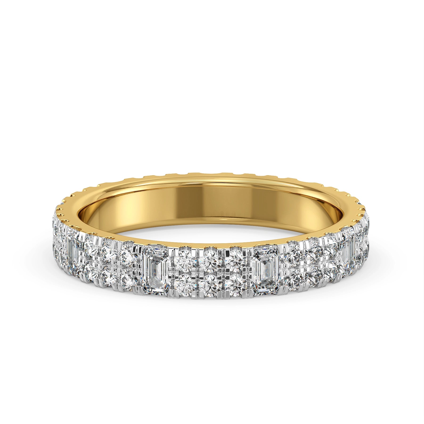 Sheryl Bold Lab Grown Diamond Band - Front view
