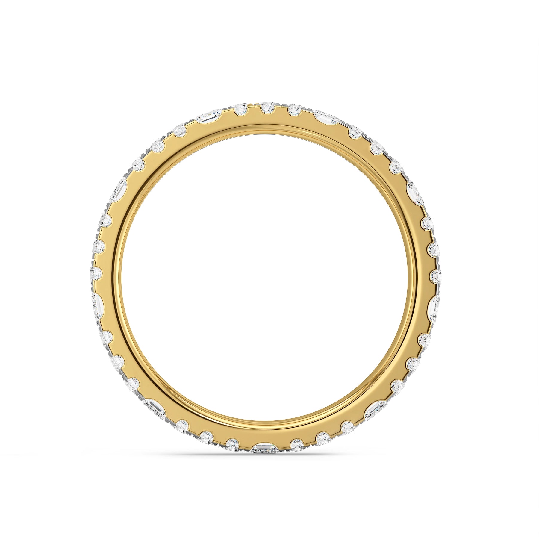 Sheryl Bold Lab Grown Diamond Band - Back view